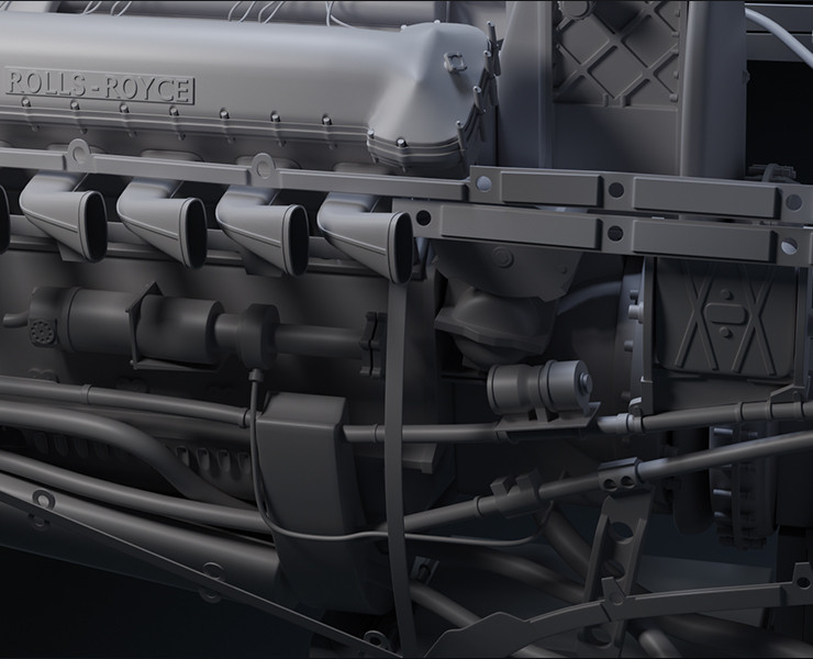 Авиационный двигатель Rolls Royce Merlin HP/LP на Dprofile