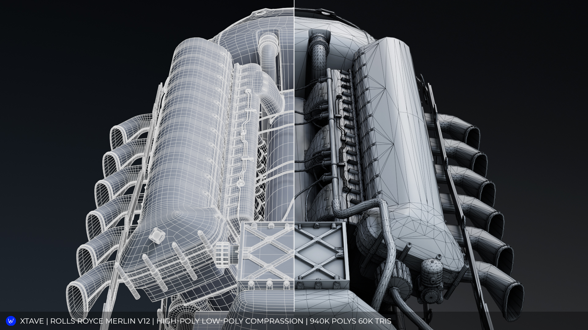 Авиационный двигатель Rolls Royce Merlin HP/LP — Изображение №10 — 3D на Dprofile