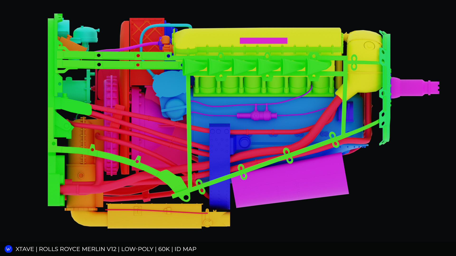 Авиационный двигатель Rolls Royce Merlin HP/LP — Изображение №14 — 3D на Dprofile