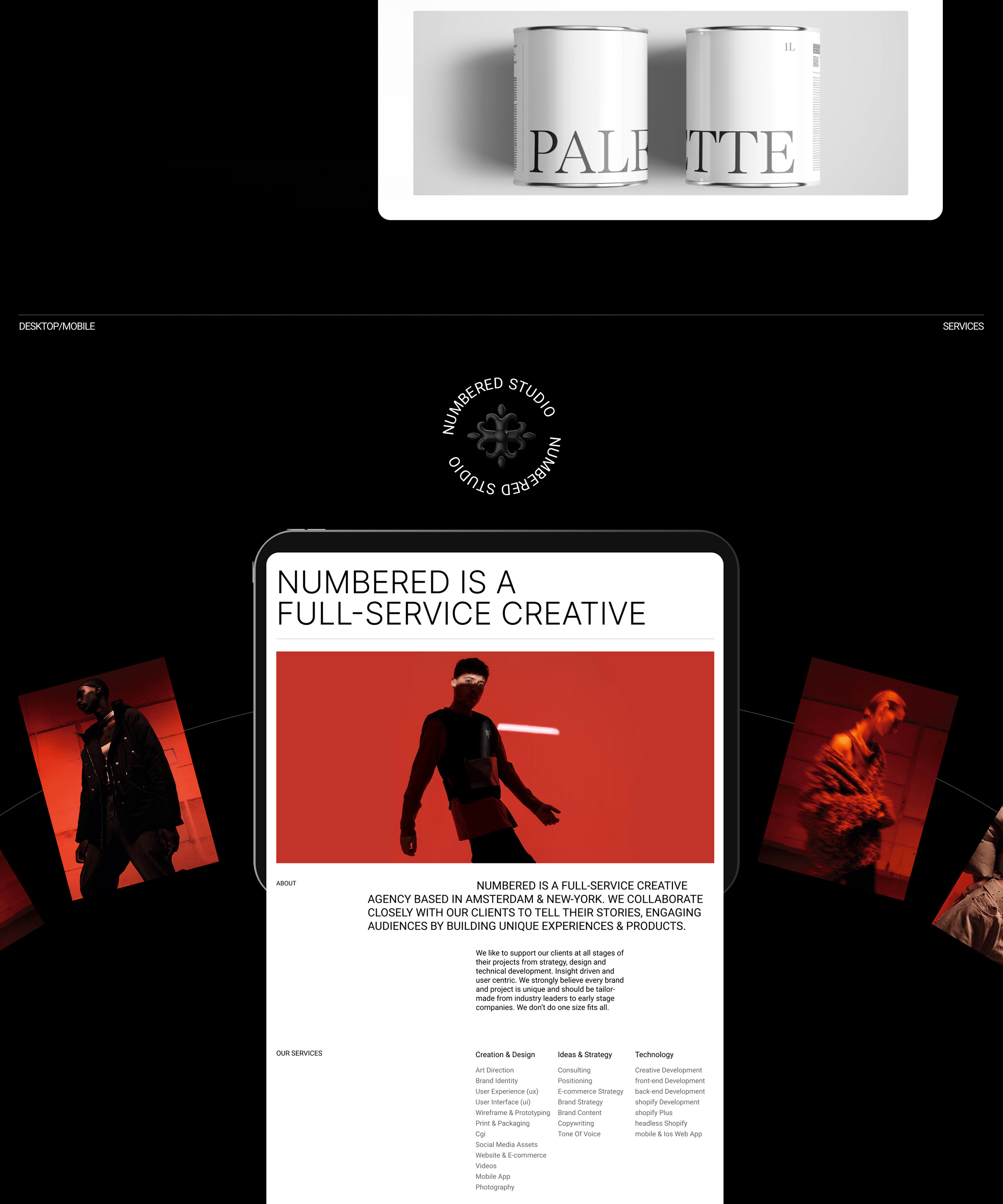 NUMBERED | Studio website — Изображение №6 — Интерфейсы на Dprofile