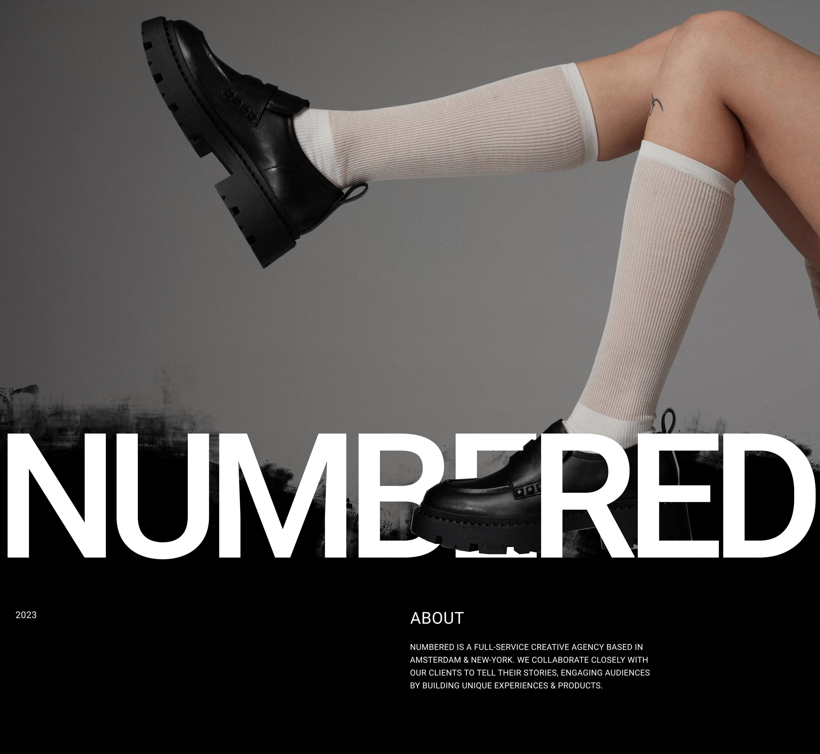 NUMBERED | Studio website — Изображение №1 — Интерфейсы на Dprofile