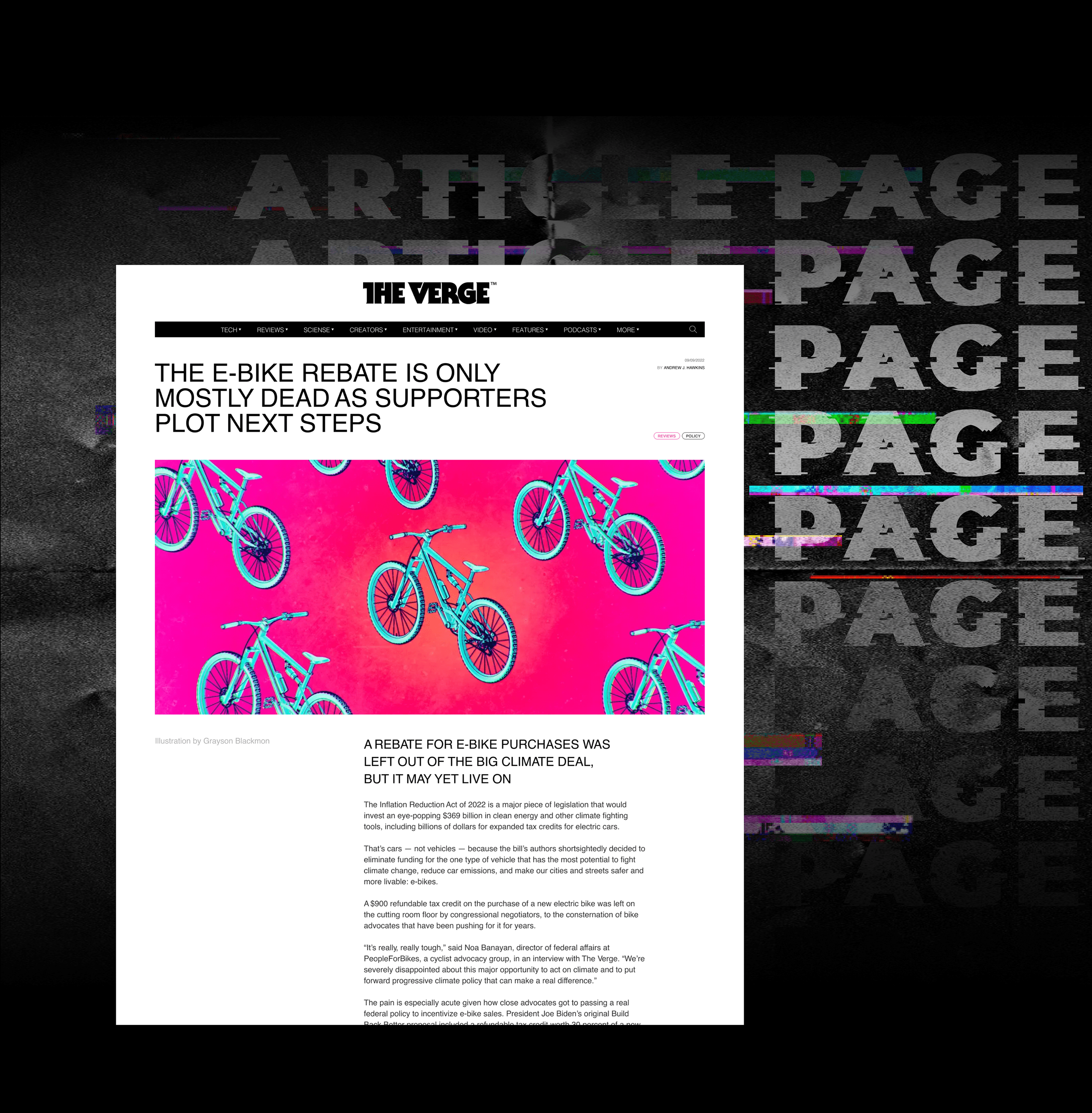 THE VERGE | News website redesign — Изображение №9 — Интерфейсы на Dprofile