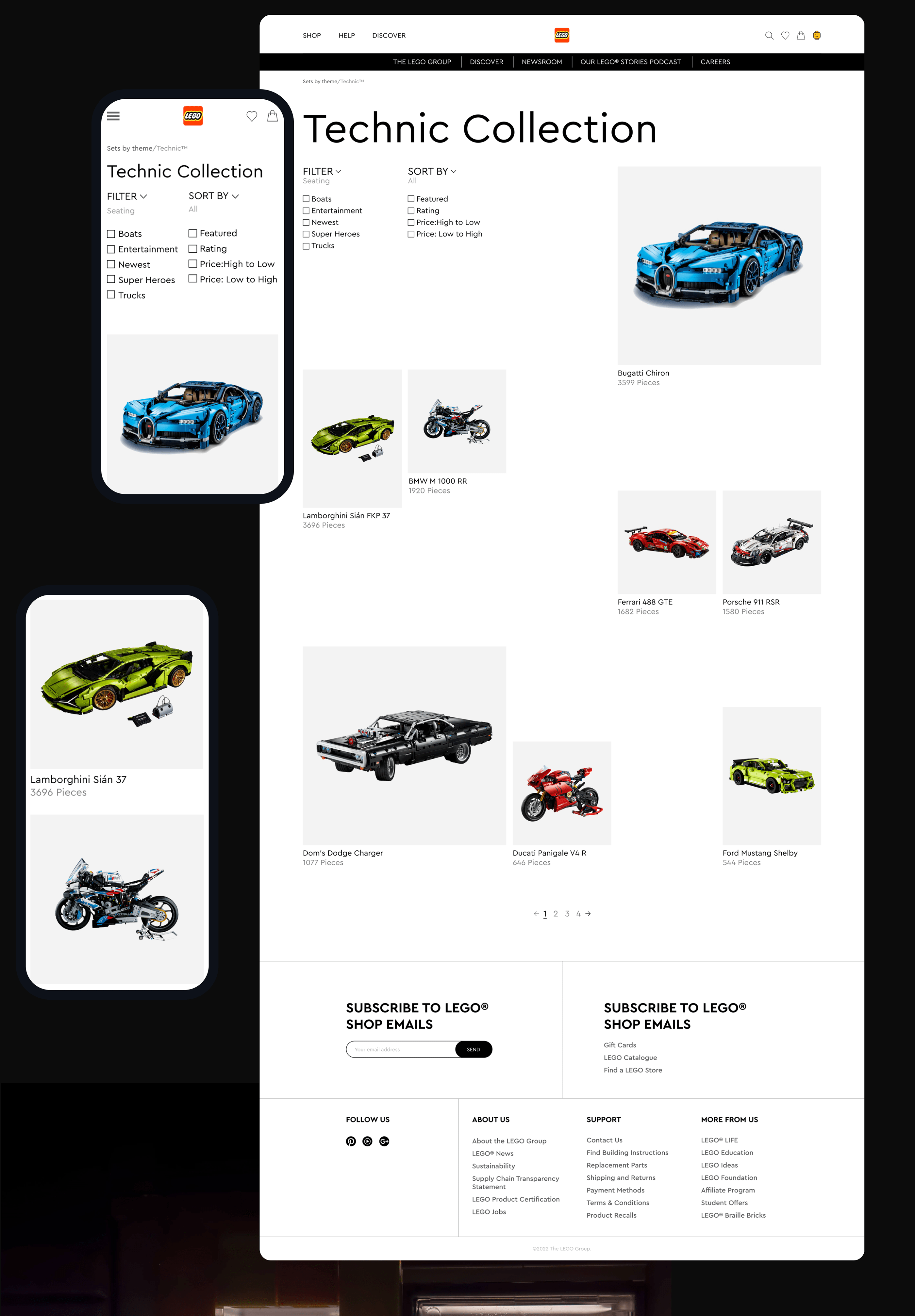 LEGO | E-commerce redesign — Изображение №5 — Интерфейсы на Dprofile