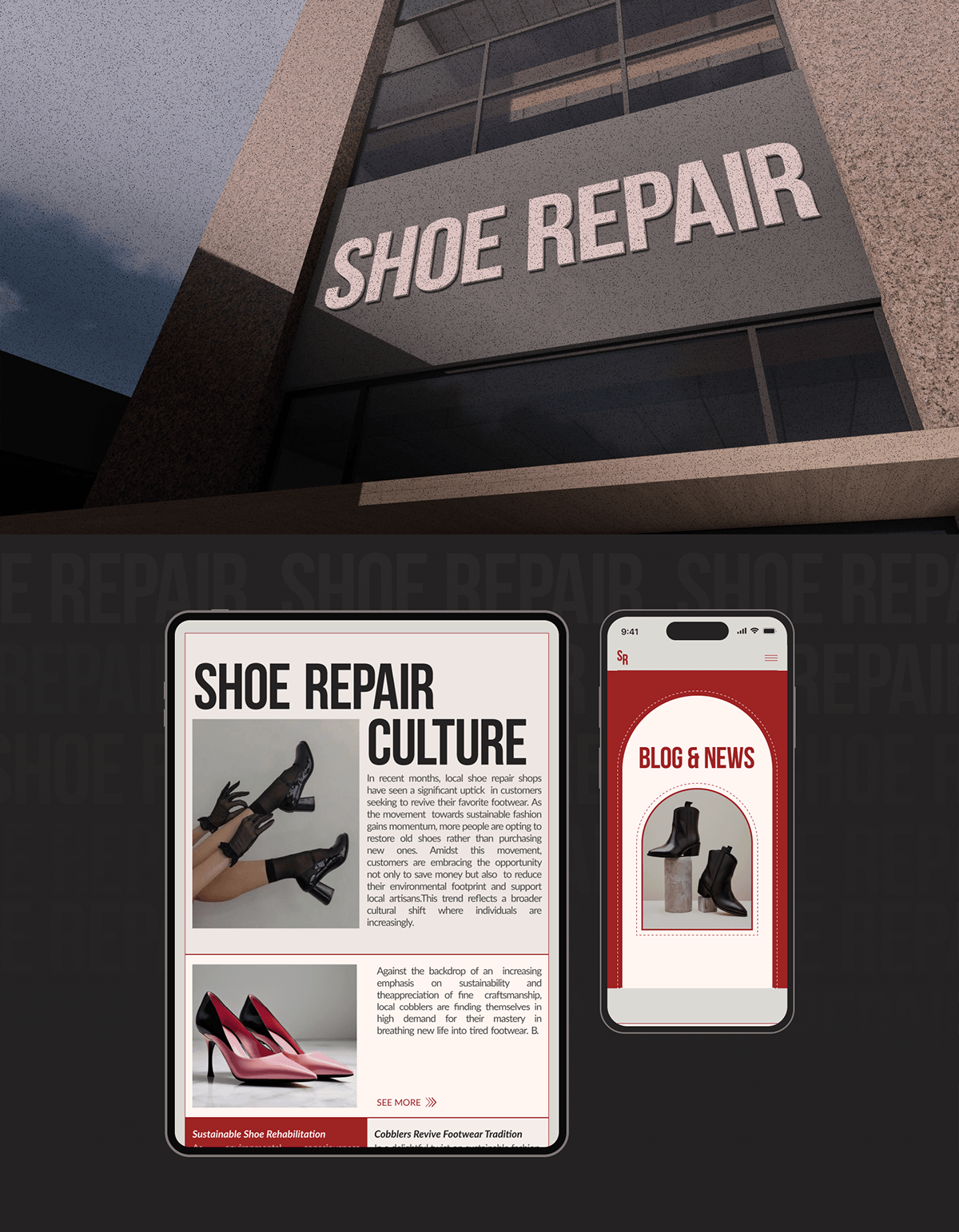 Best Shoe Repair — Изображение №11 — Интерфейсы на Dprofile
