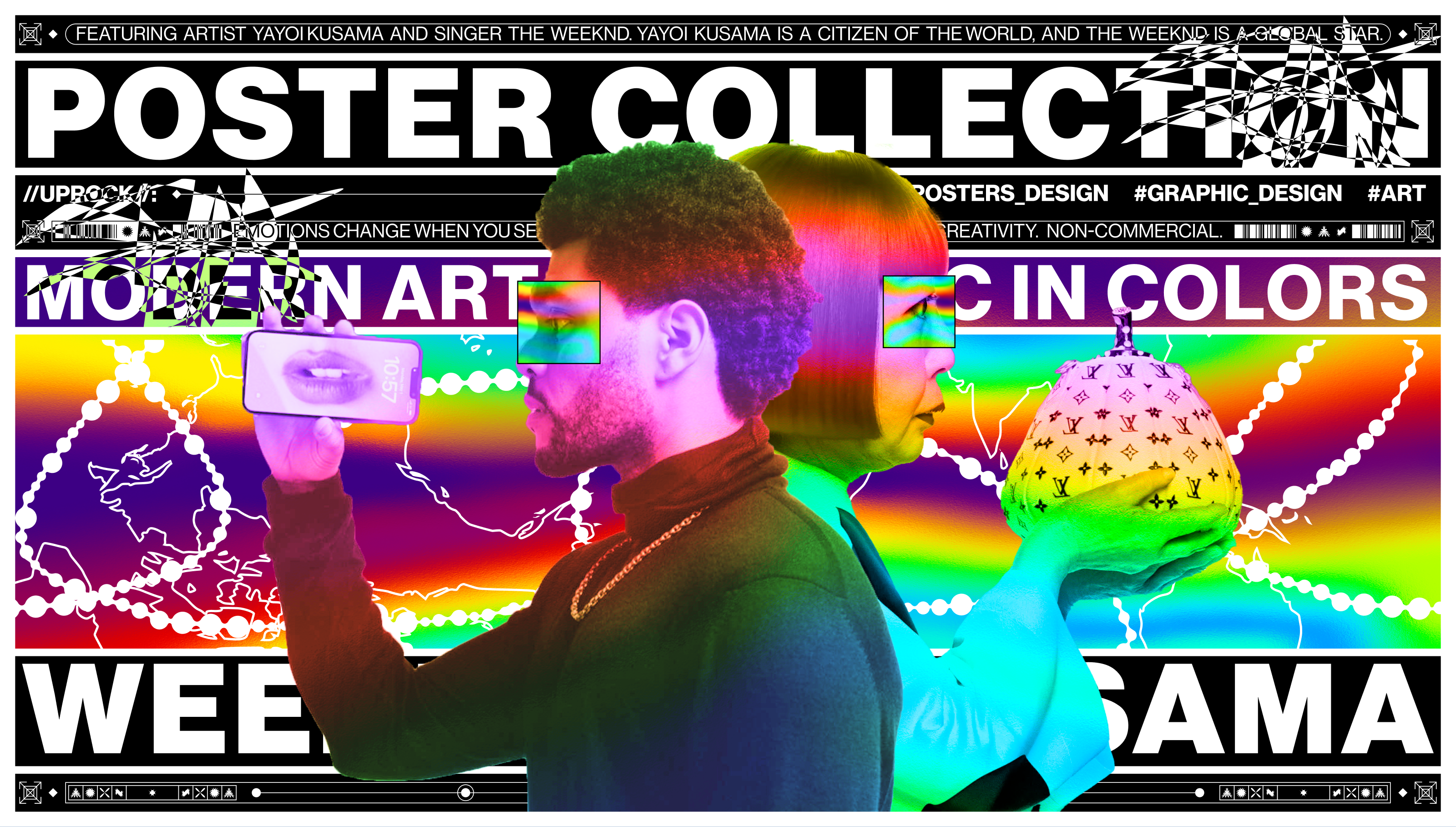 POSTERS COLLECTION | KUSAMA, THE WEEKND — Изображение №1 — Графика на Dprofile