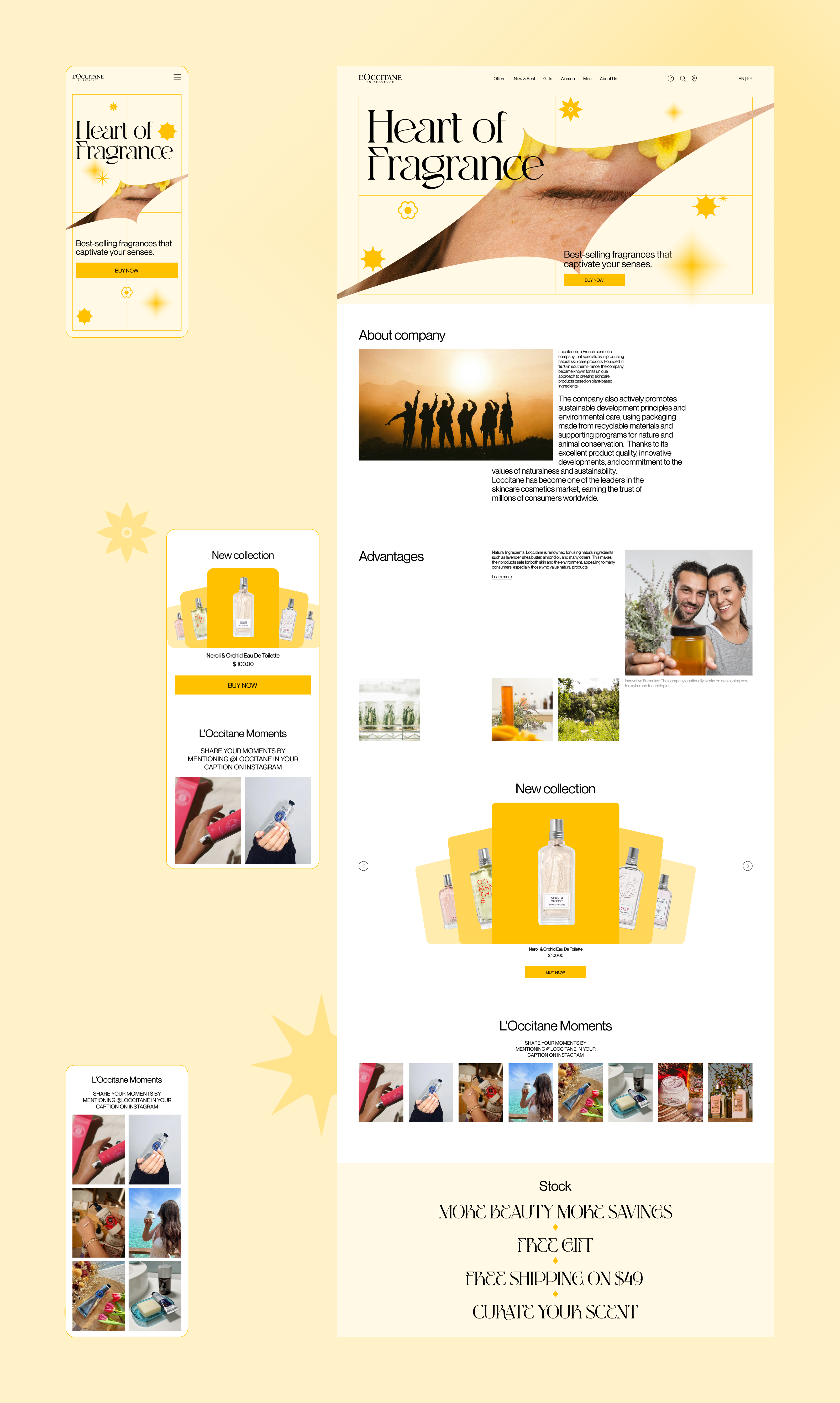 L'Occitane | Редизайн | Корпоративный сайт — Изображение №3 — Интерфейсы на Dprofile