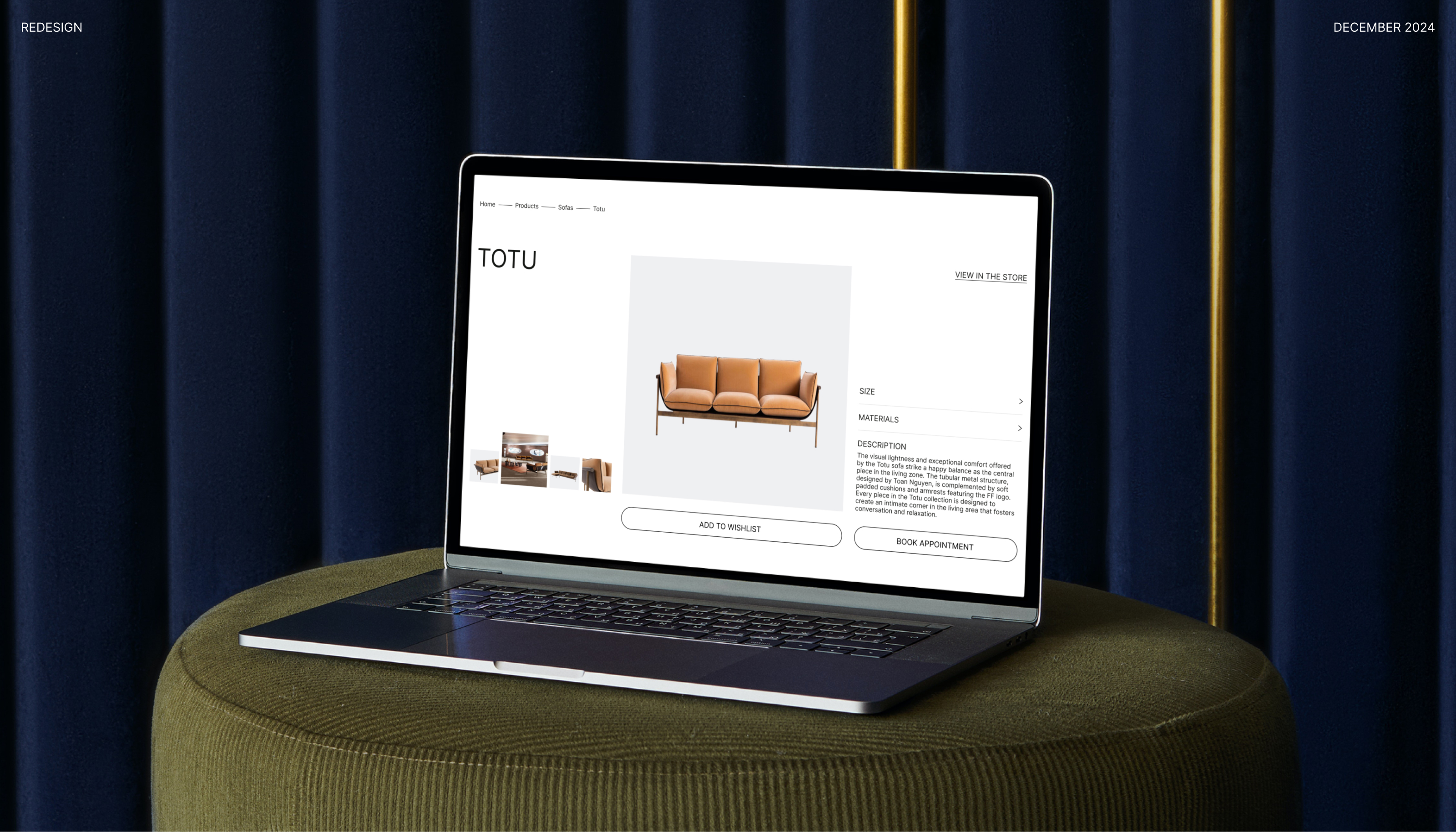 Редизайн | Онлайн-магазин мебели | Fendi Casa — Изображение №1 — Интерфейсы на Dprofile