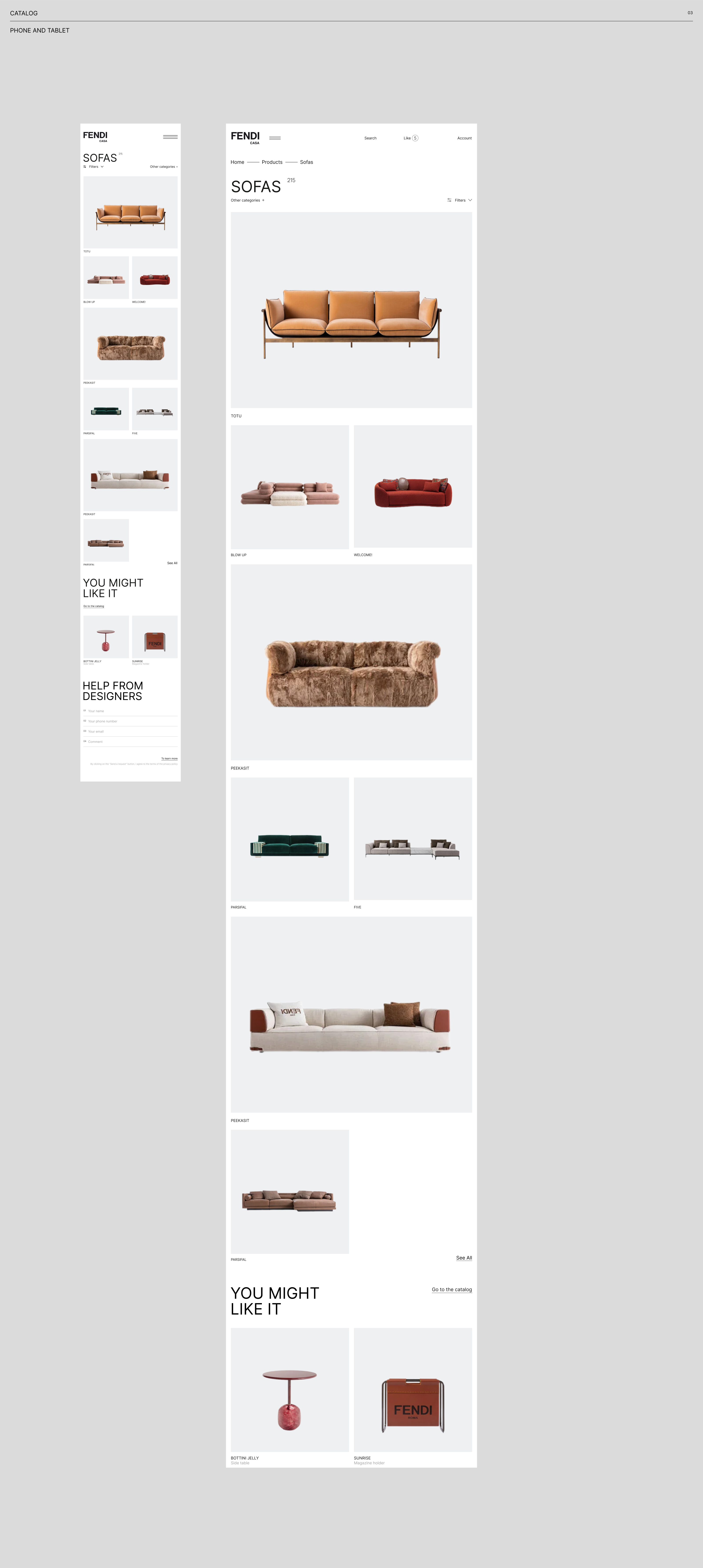 Редизайн | Онлайн-магазин мебели | Fendi Casa — Изображение №11 — Интерфейсы на Dprofile