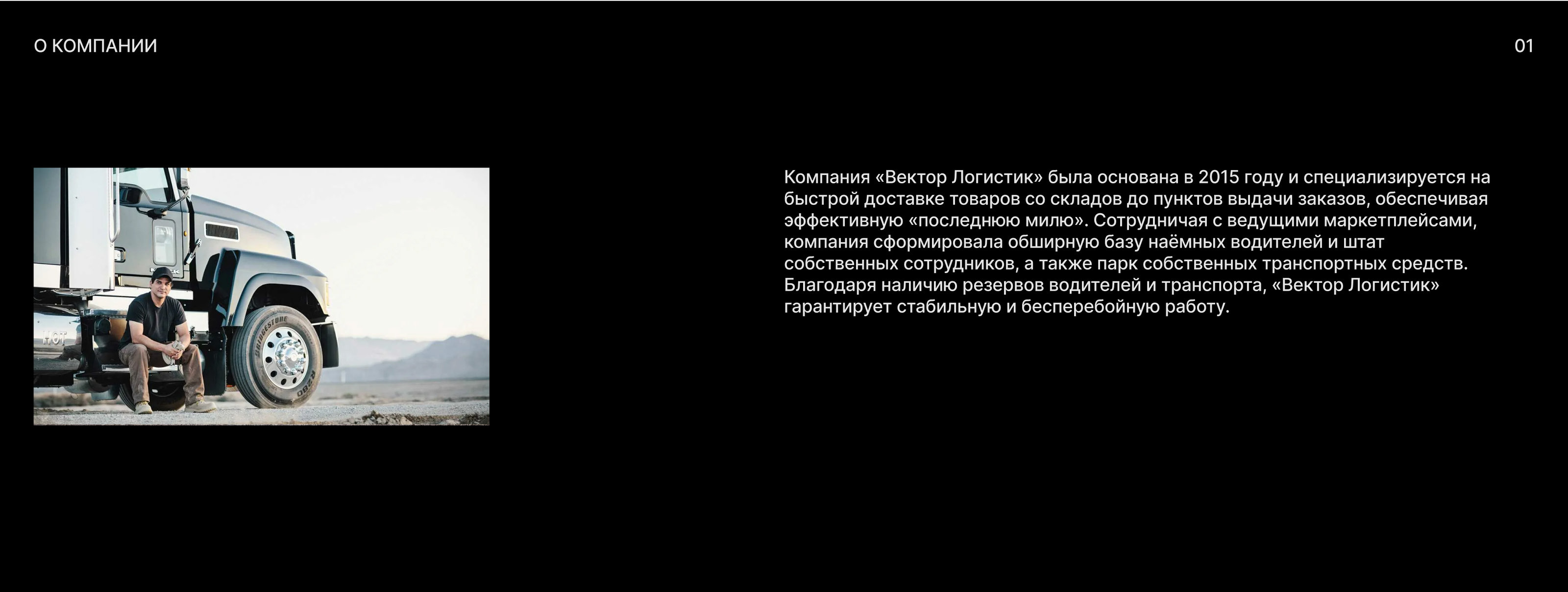 Лендинг для Логистической компании — Изображение №3 — Интерфейсы на Dprofile