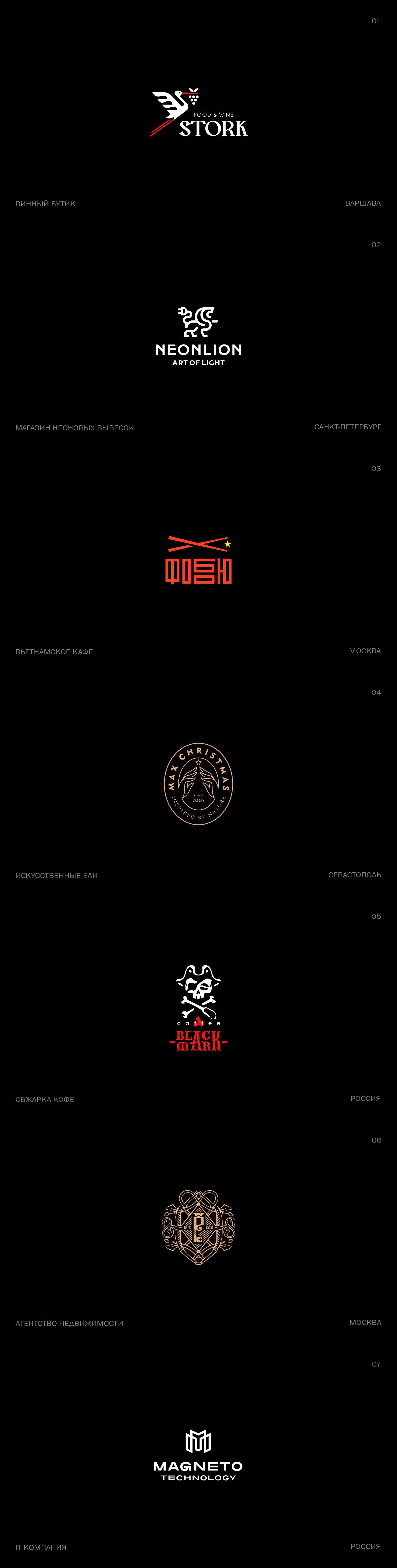 LOGOMARKS BLACK COLLECTION — Изображение №1 — Брендинг, Графика на Dprofile
