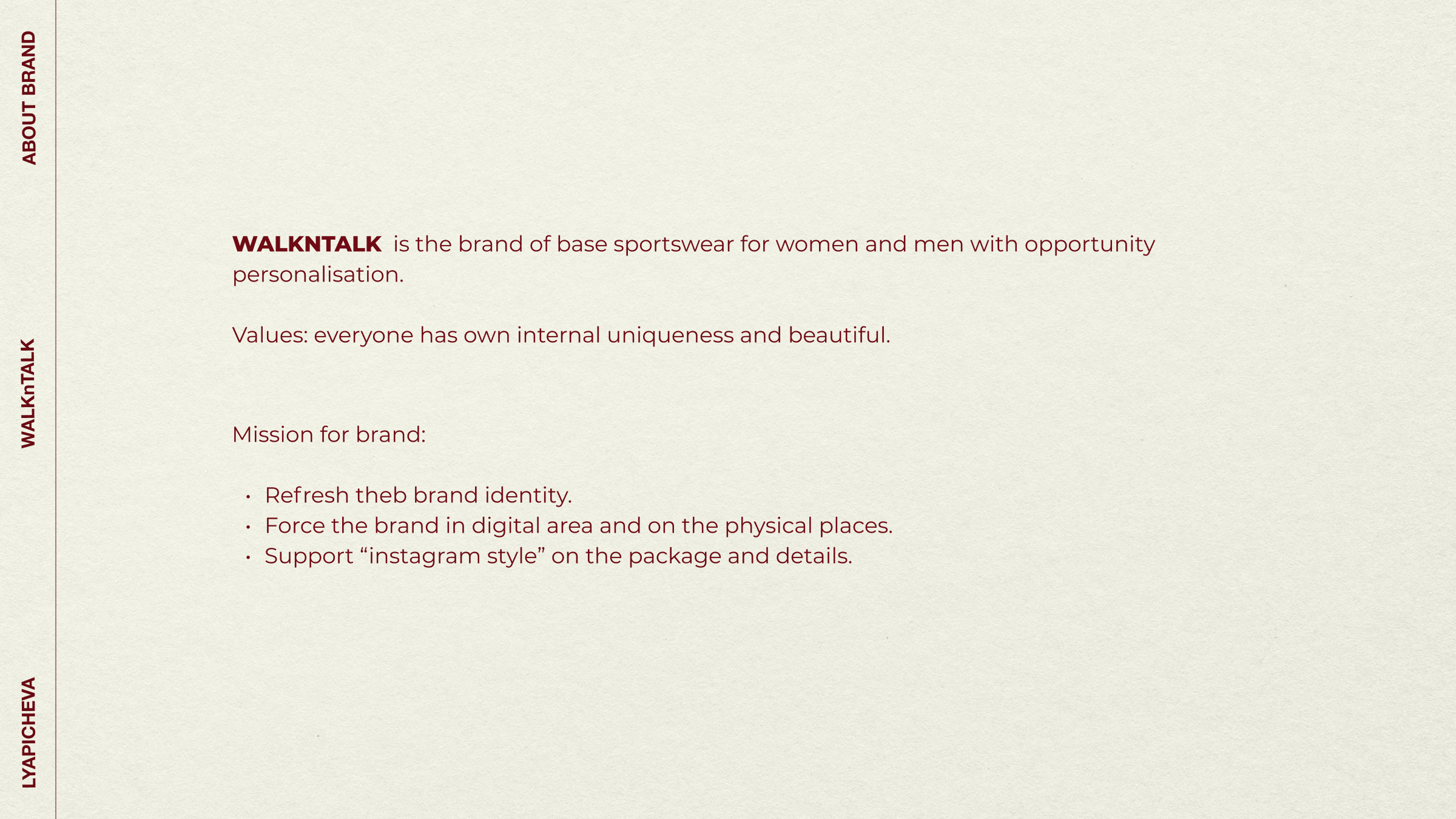 Clothes' brand identity | WALKnTalk — Изображение №2 — Графика на Dprofile