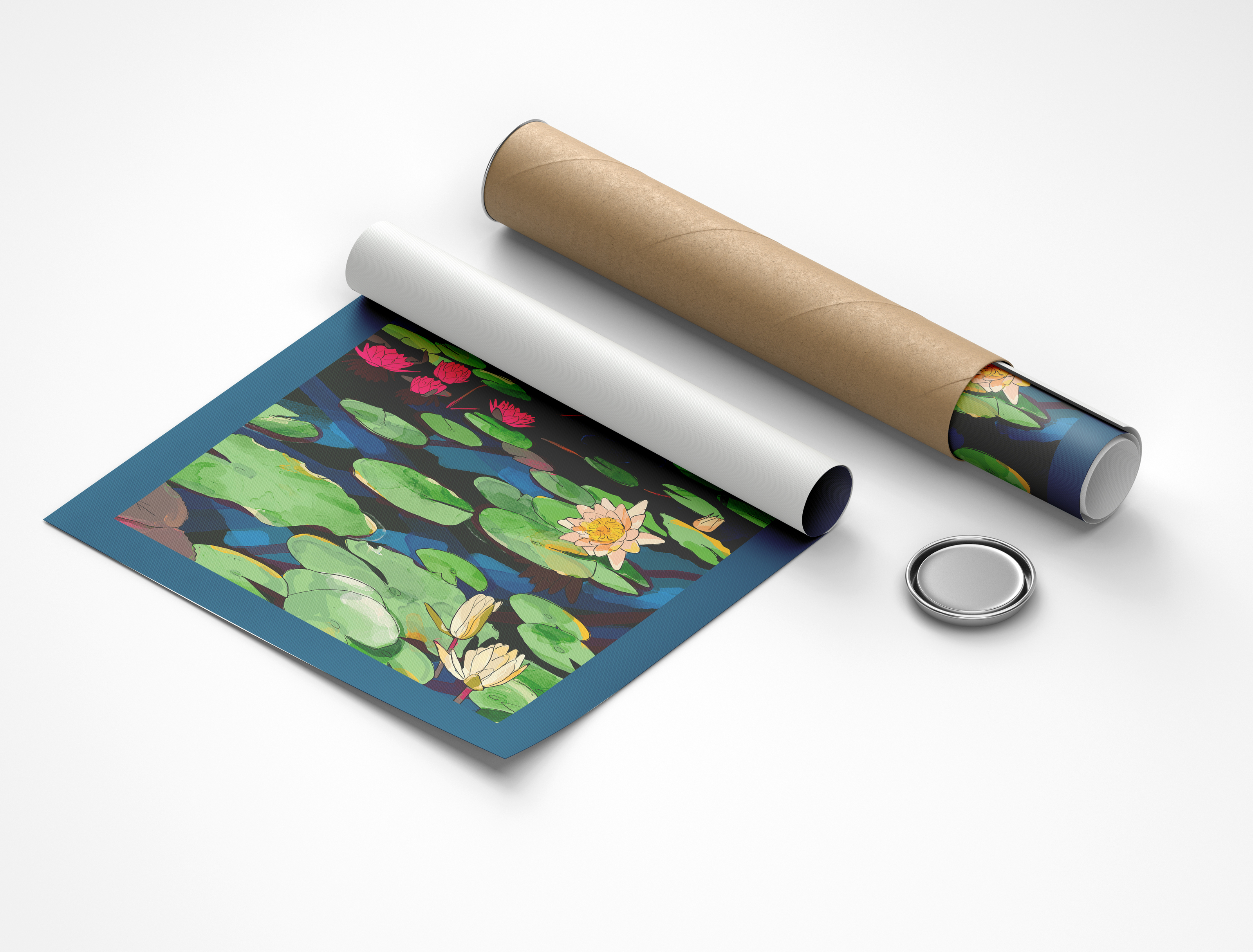 Кувшинки | 2D иллюстрация | Digital — Изображение №7 — Иллюстрация, Графика на Dprofile