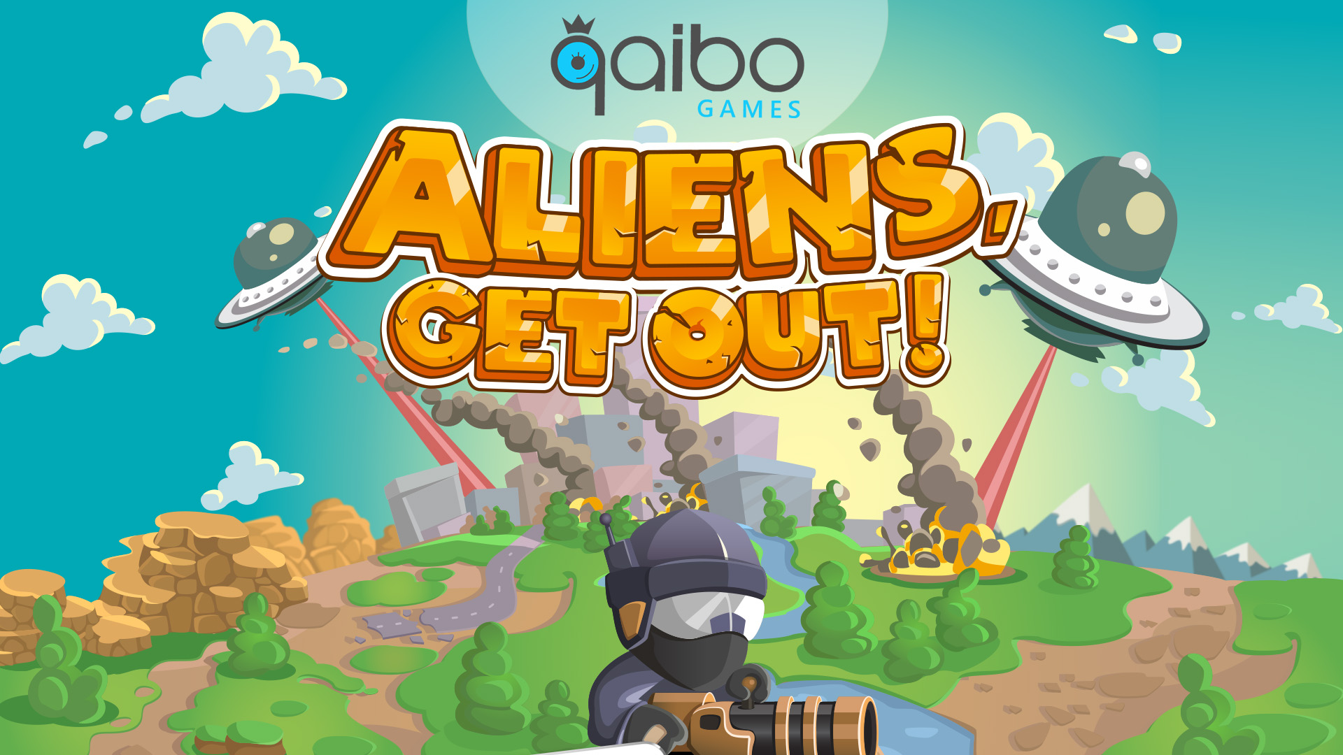 Геймарт к игре Aliens, get out! — Изображение №1 — Иллюстрация, Анимация на Dprofile