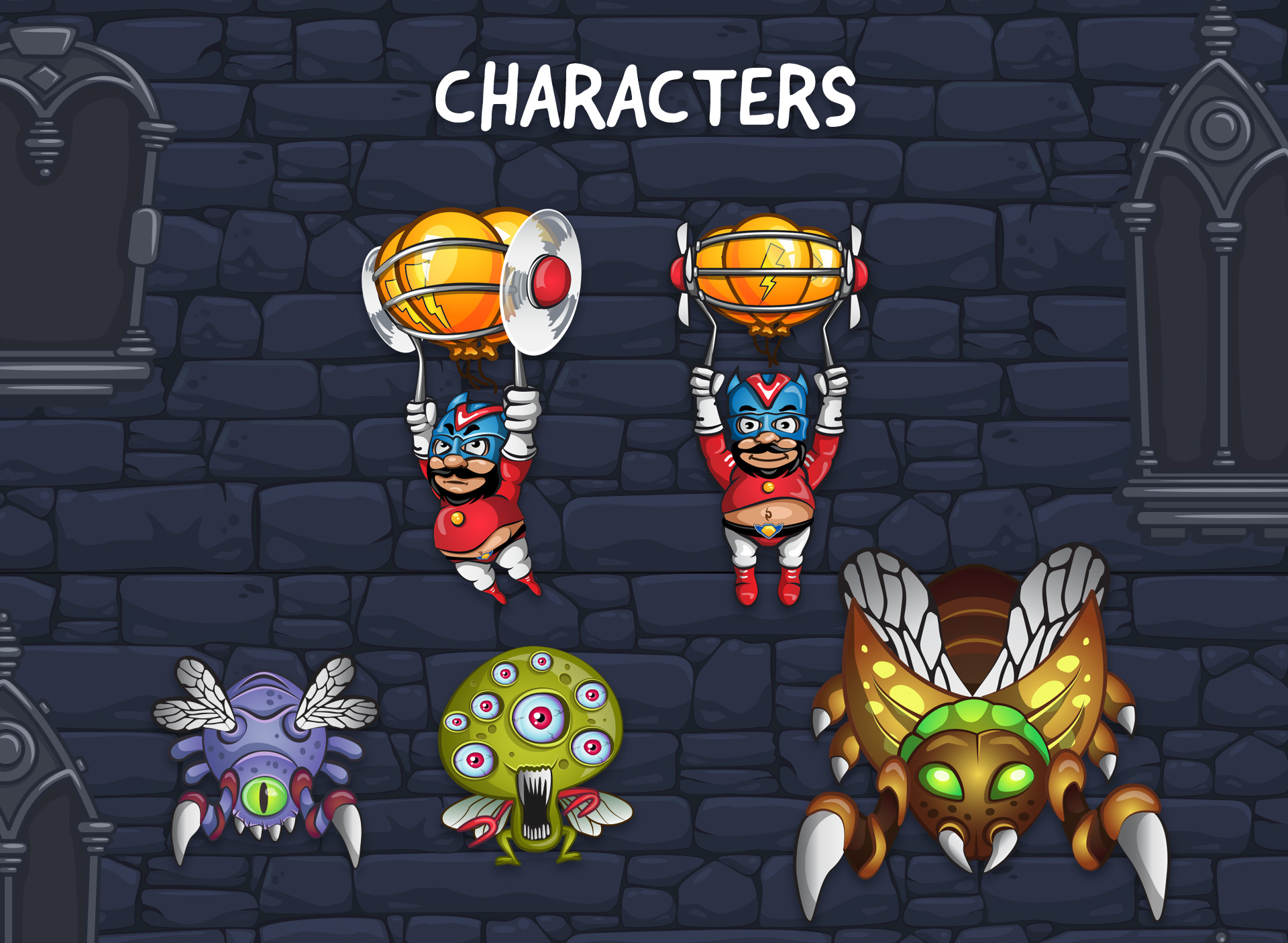 Геймарт и анимация к игре Balloon hero — Изображение №2 — Иллюстрация, Анимация на Dprofile