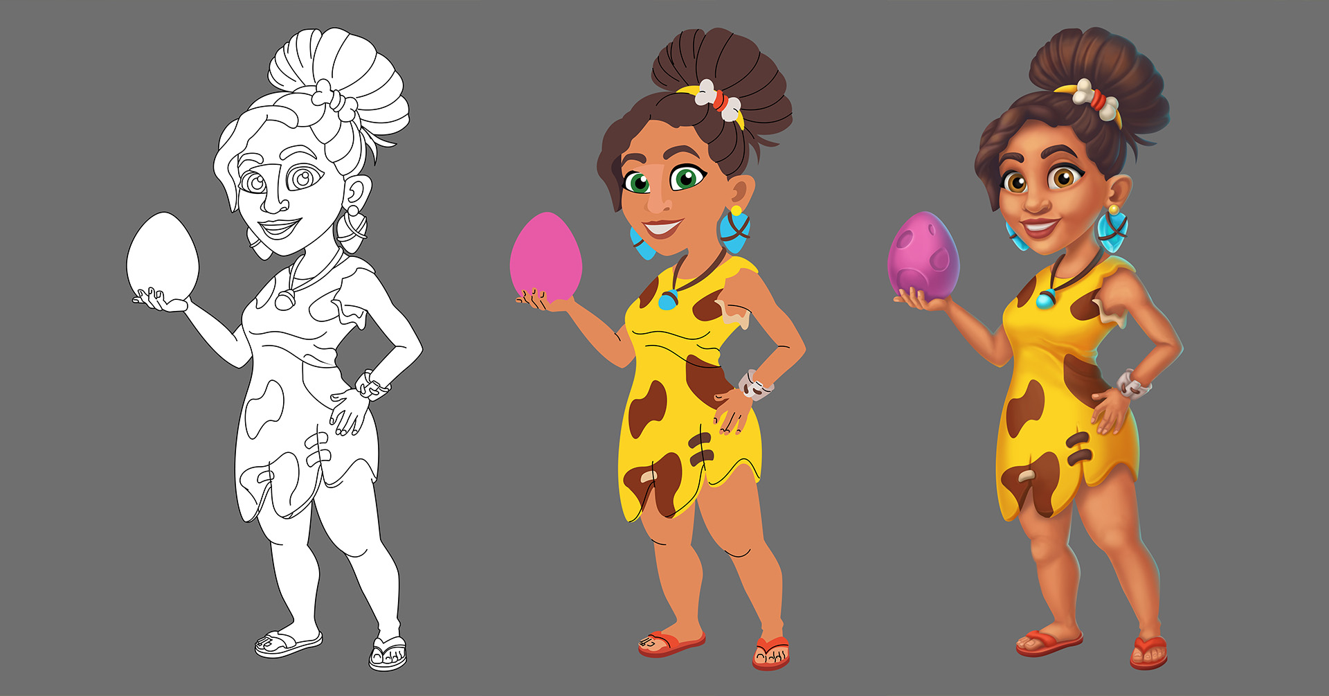 Персонажи для мобильной игры, нарезка — Изображение №2 — Иллюстрация на Dprofile