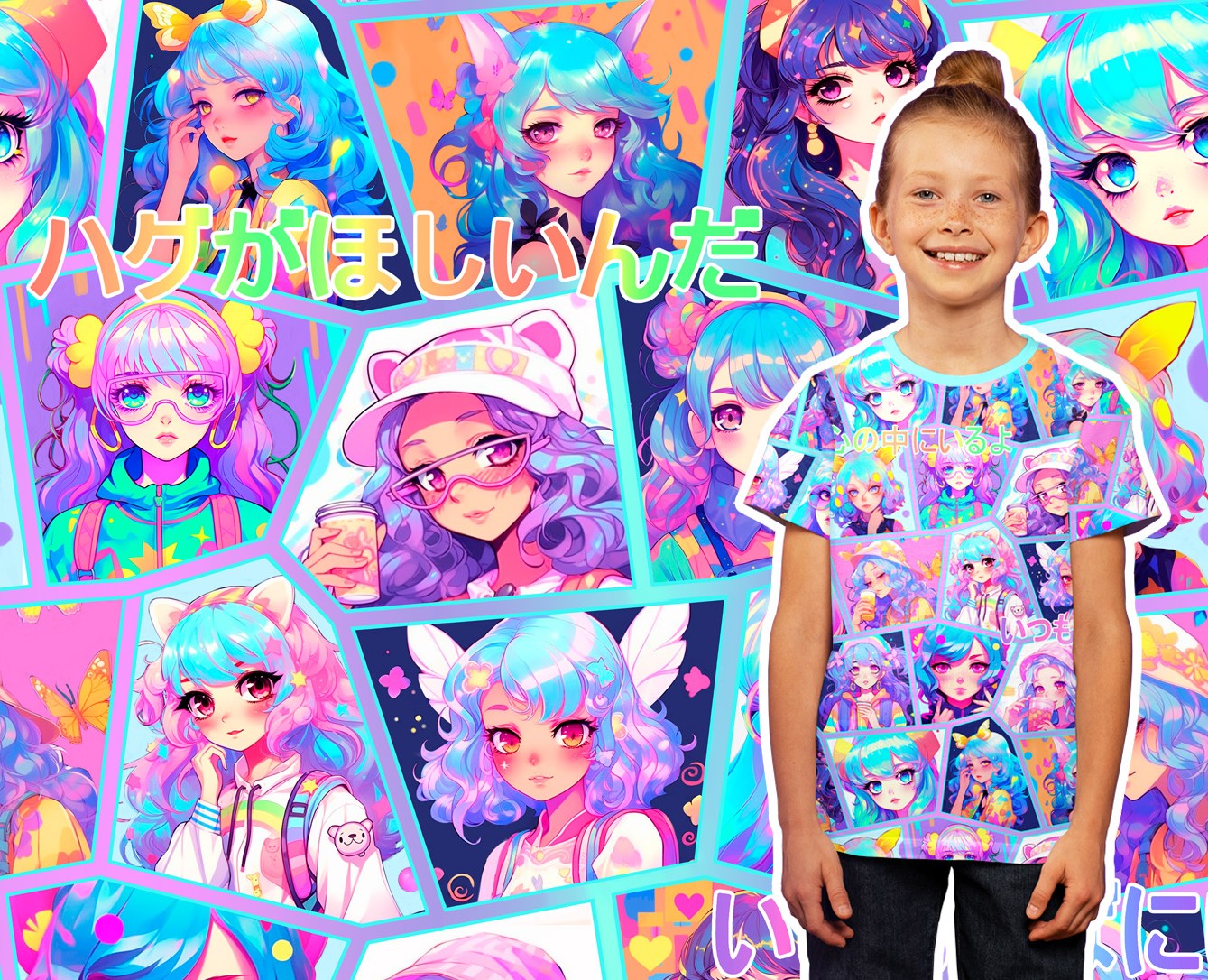 Принт (паттерн) для печати на детской одежде и текстиле — Брендинг, Иллюстрация на Dprofile