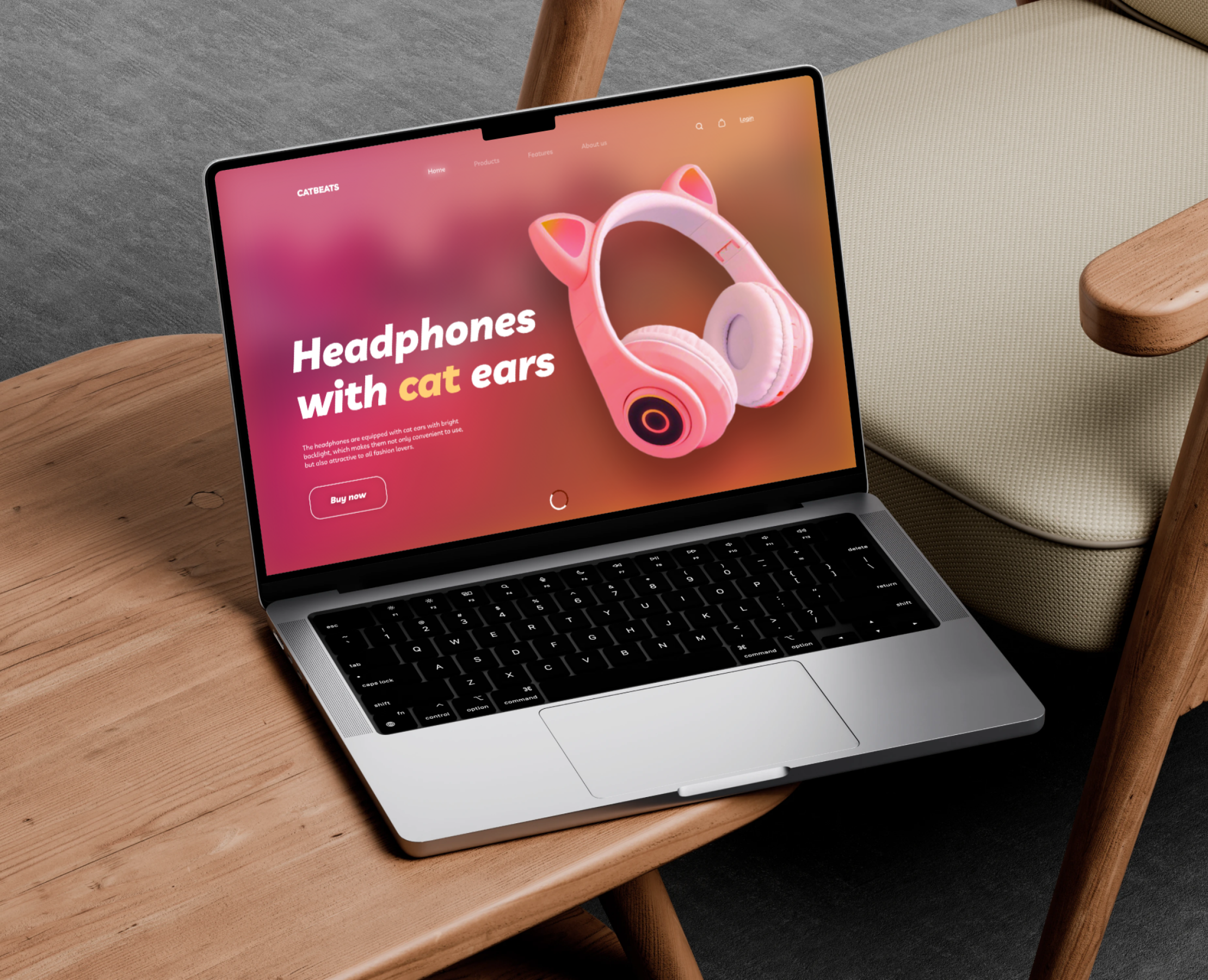 Landing page for headphones store | Лендинг — Интерфейсы на Dprofile