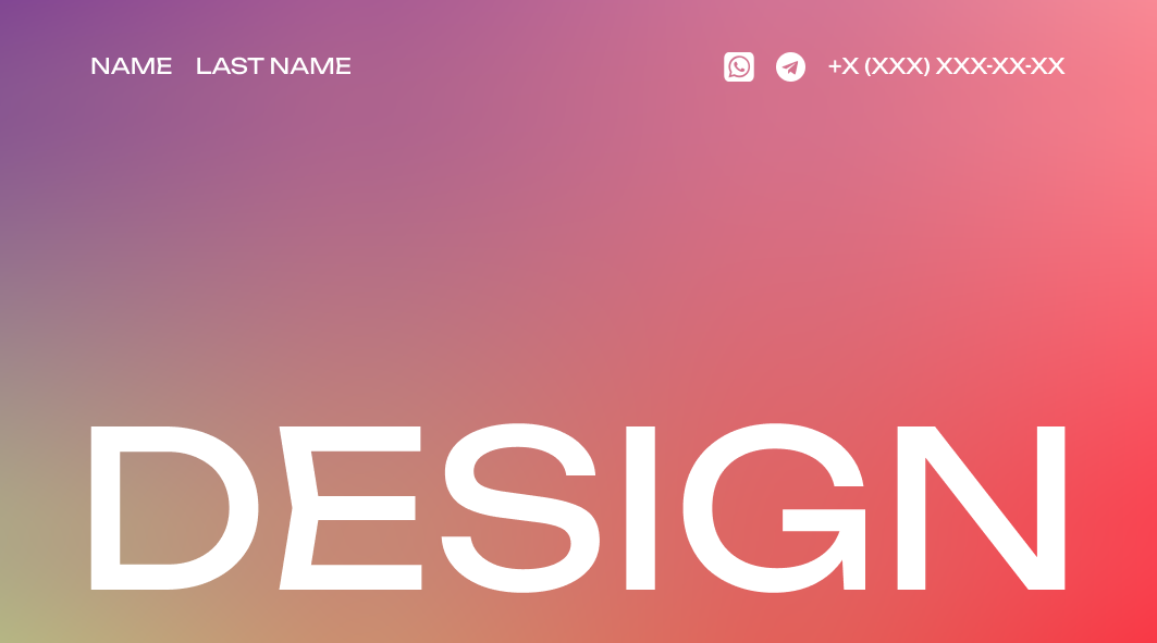 Design for bussines card | Дизайн визитки — Изображение №1 — Брендинг на Dprofile