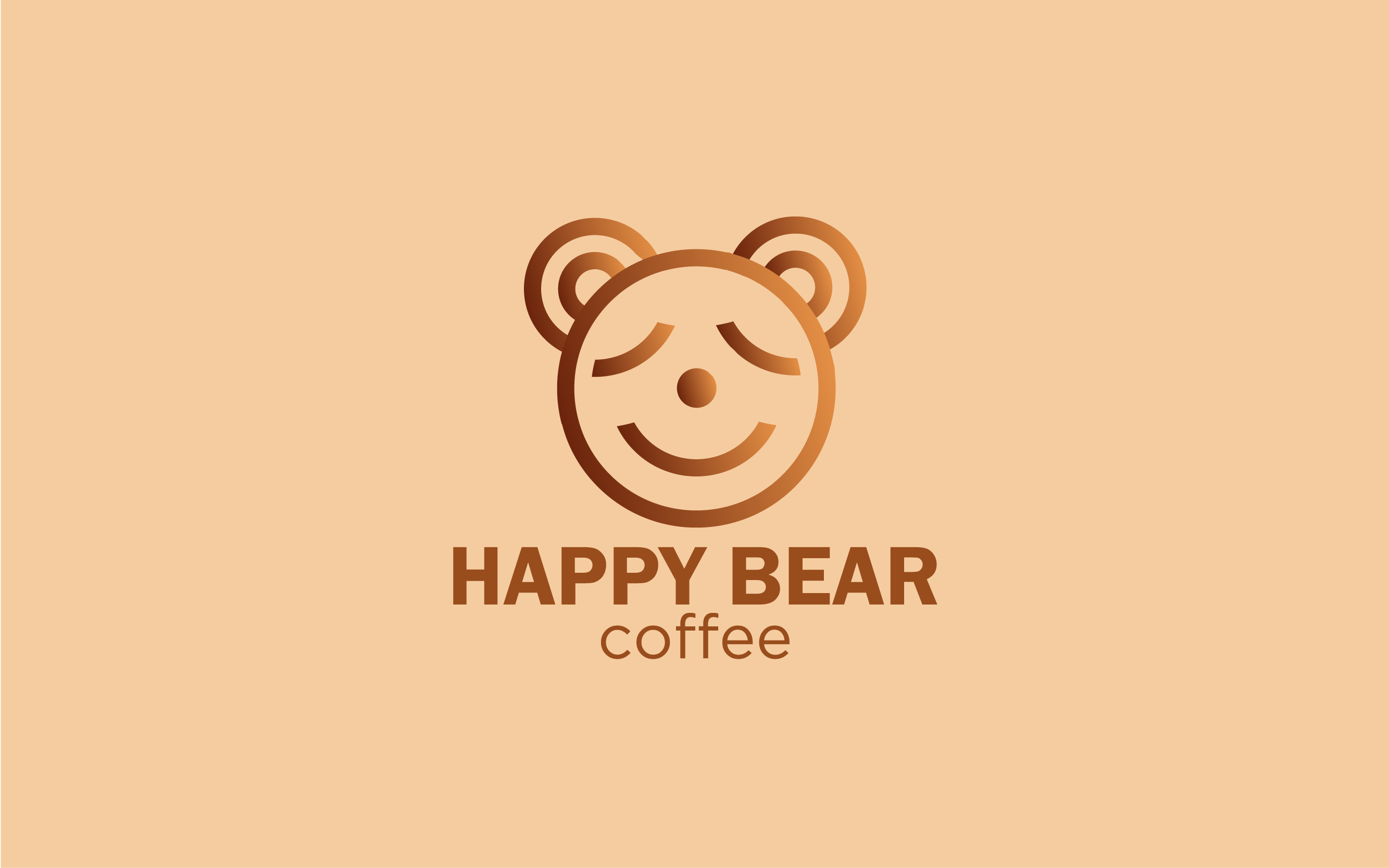 Логотип кафе Happy Bear Coffee — Изображение №1 — Брендинг на Dprofile