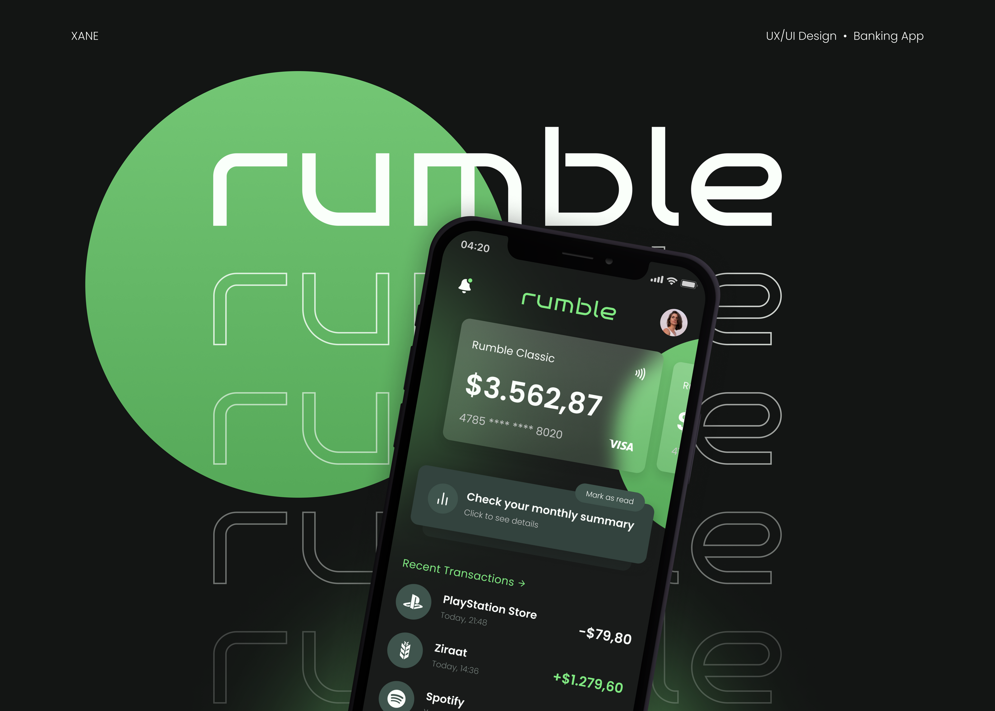 Rumble | Banking App — Изображение №1 — Интерфейсы на Dprofile