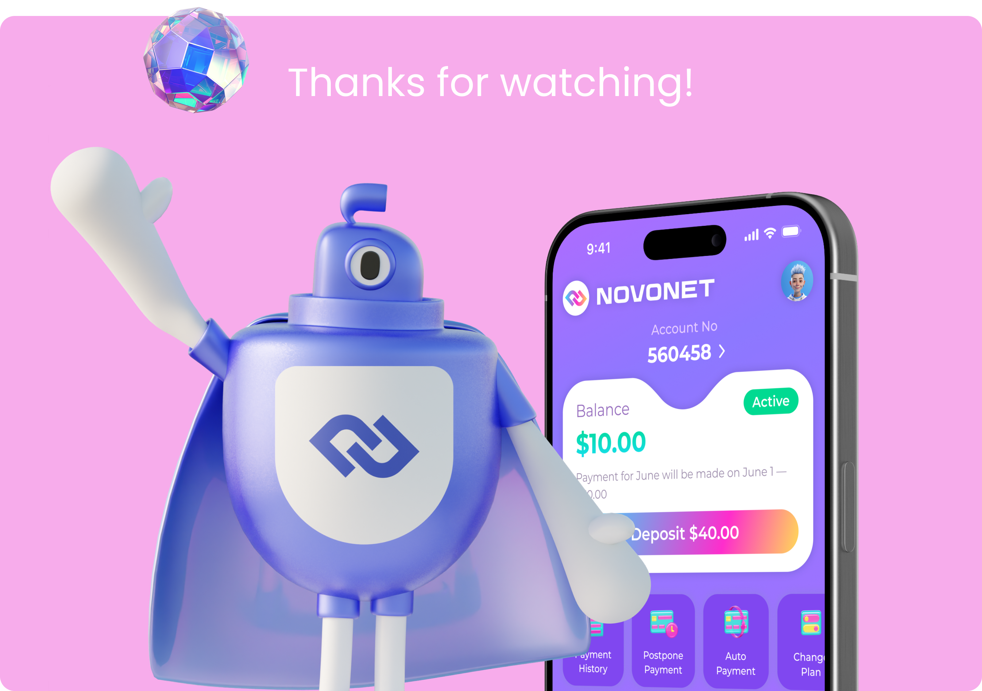 Novonet | Mascot & App Design — Изображение №13 — Интерфейсы, 3D на Dprofile