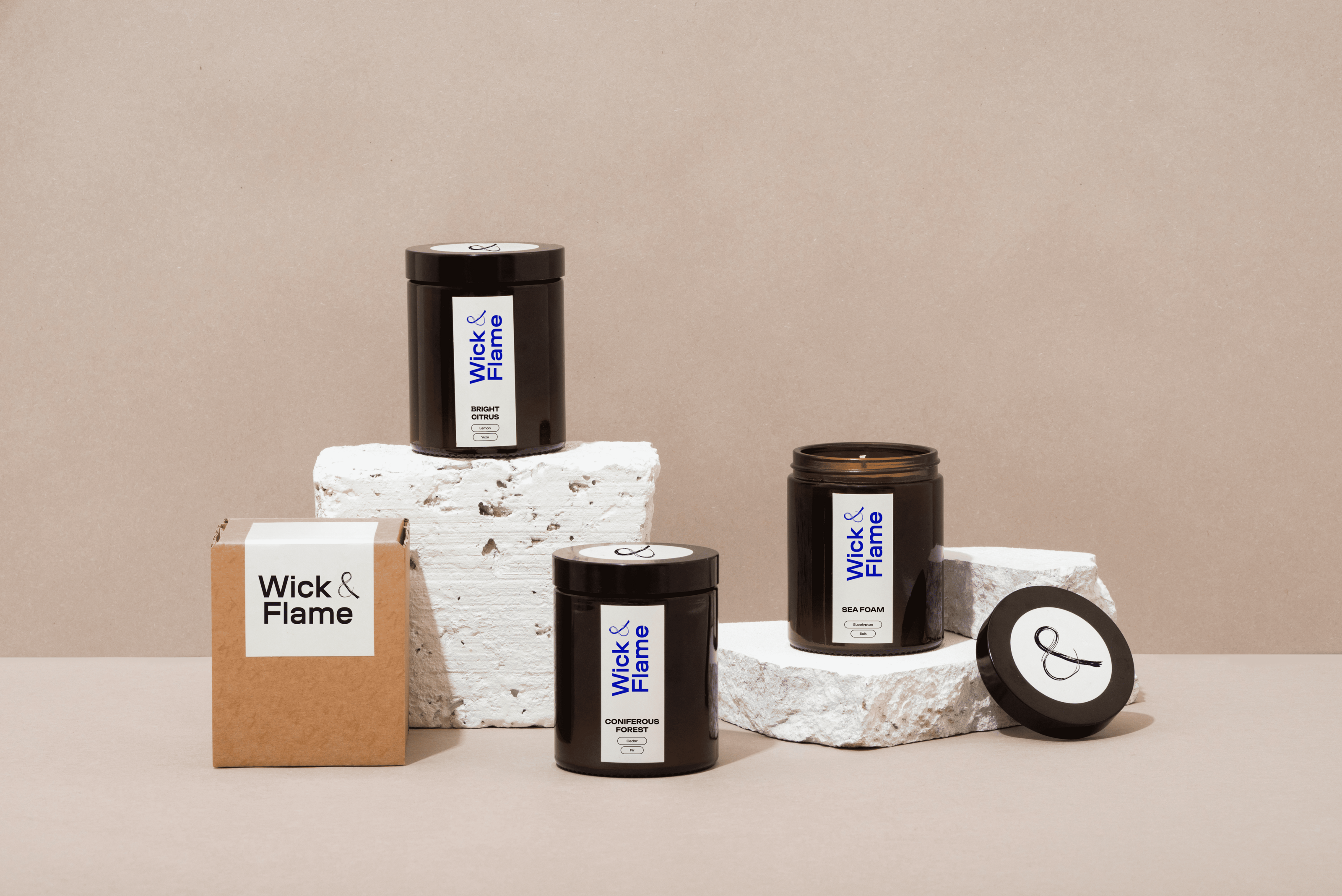 Wick&Flame/Свечи ручной работы — Изображение №1 — Брендинг на Dprofile