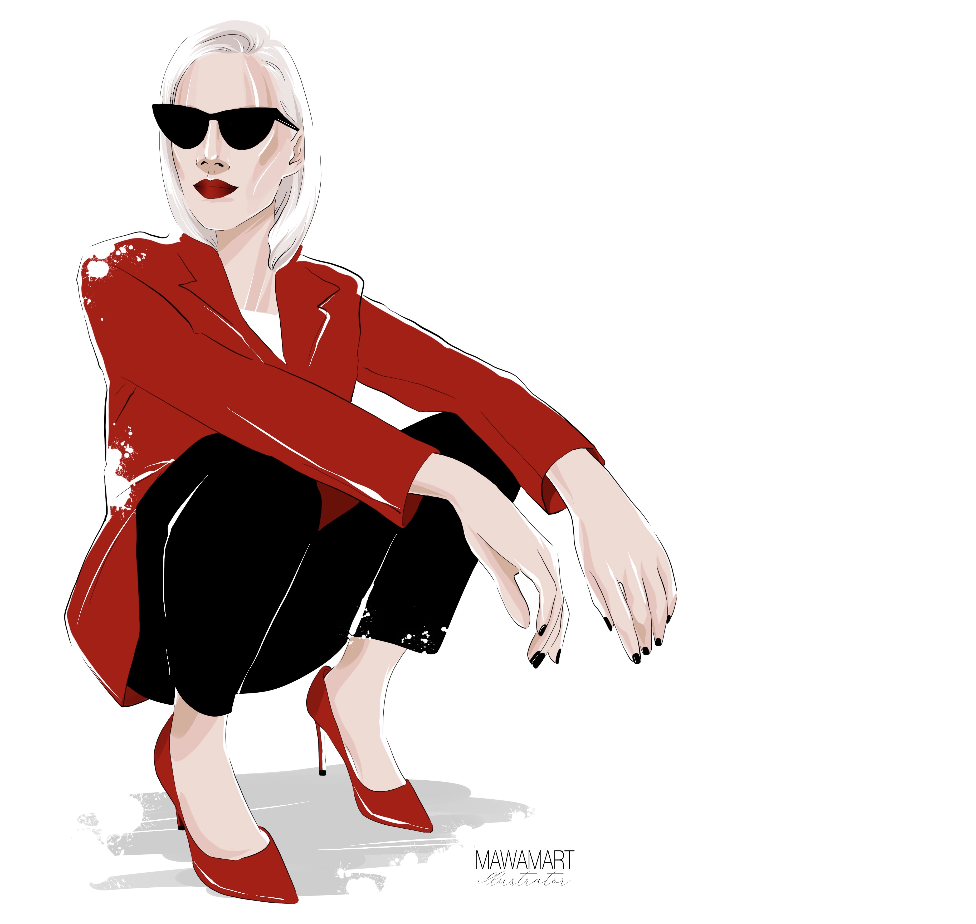 Fashion портреты — Изображение №1 — Иллюстрация, Графика на Dprofile