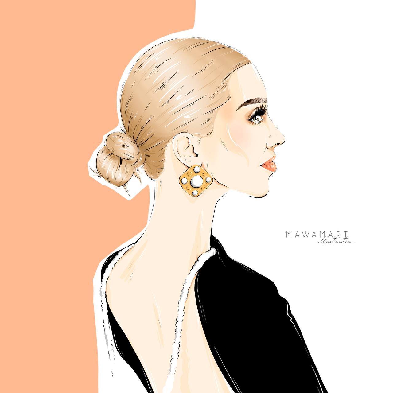 Fashion portrait — Изображение №1 — Иллюстрация, Графика на Dprofile