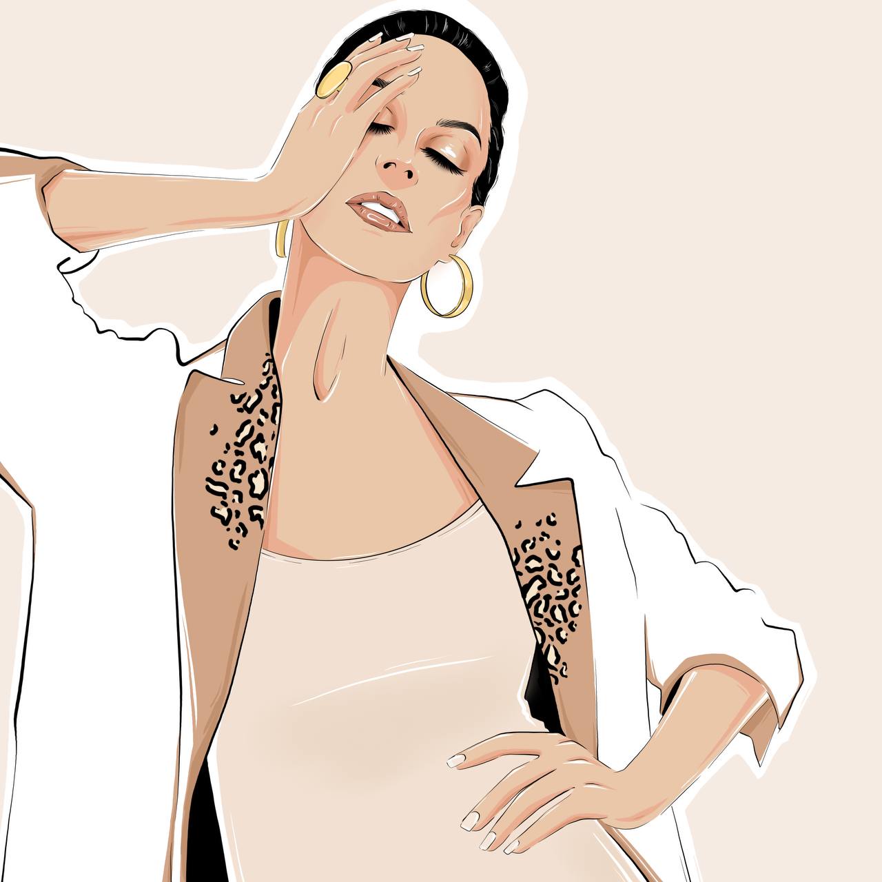 Fashion портрет — Изображение №1 — Иллюстрация, Графика на Dprofile