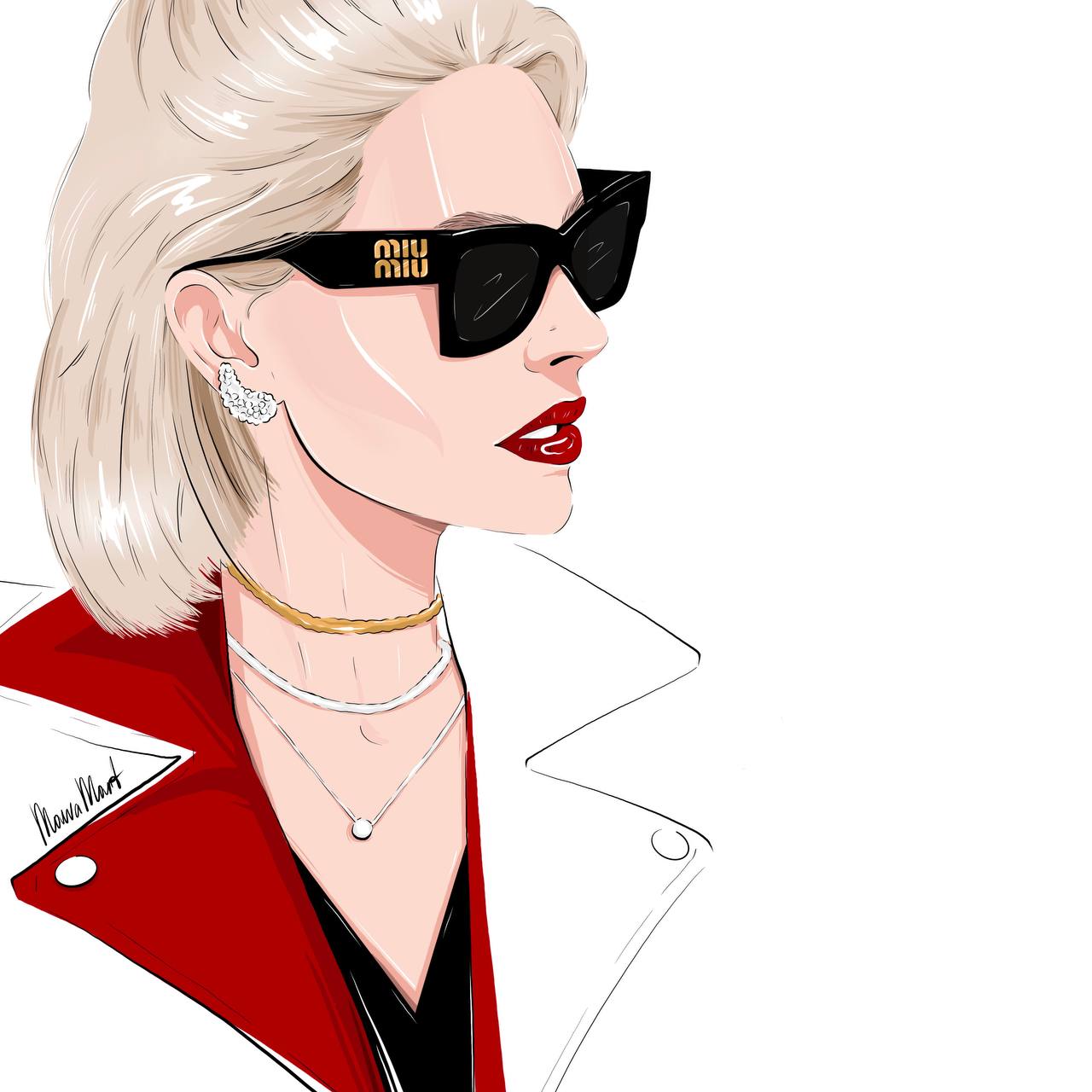 Fashion портрет — Изображение №1 — Иллюстрация, Графика на Dprofile