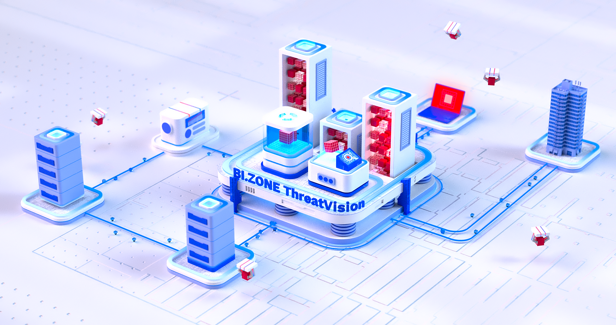 BI.ZONE ThreatVision concept — Изображение №1 — 3D, Анимация на Dprofile