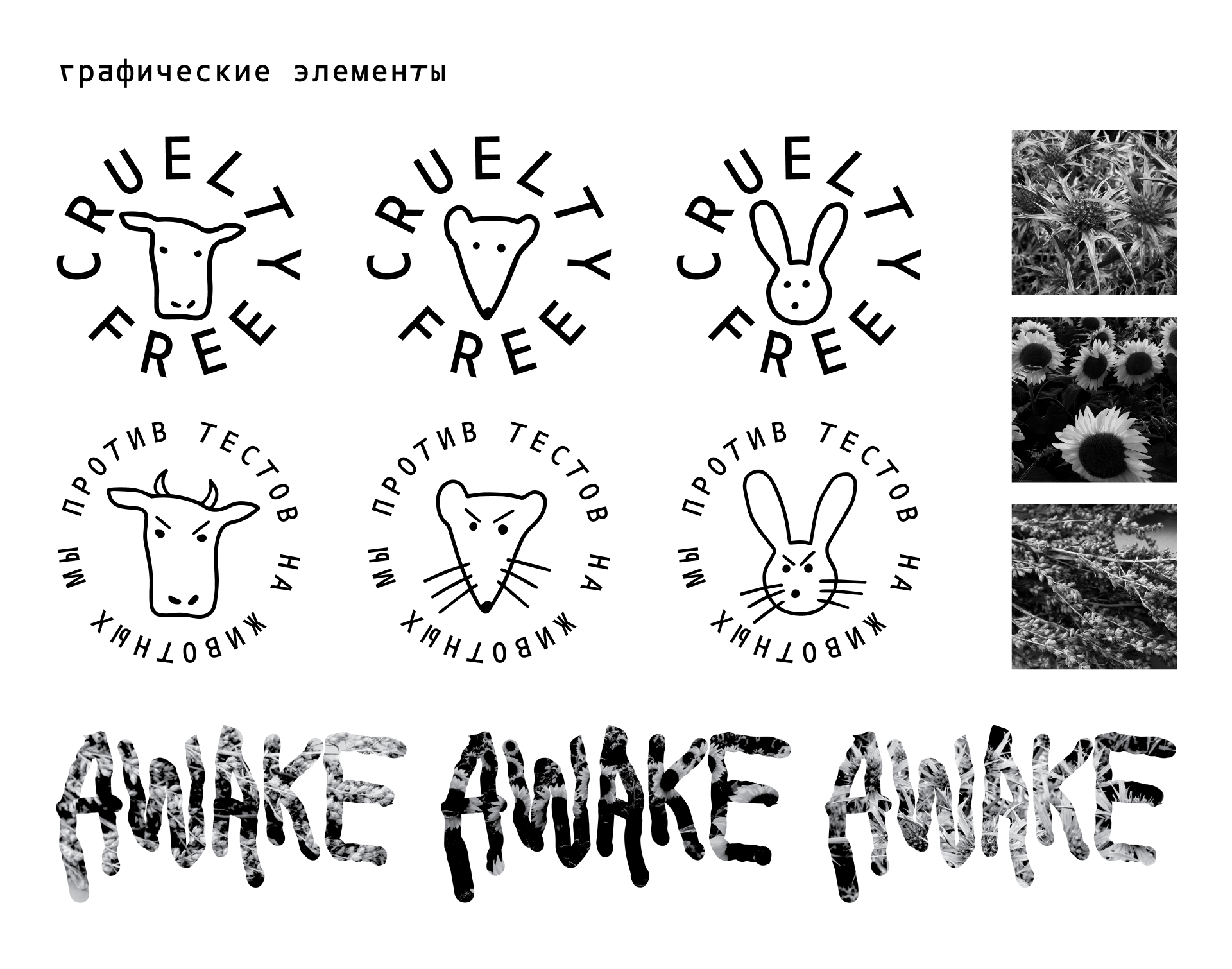 AWAKE/айдентика для бренда косметики — Изображение №4 — Брендинг на Dprofile