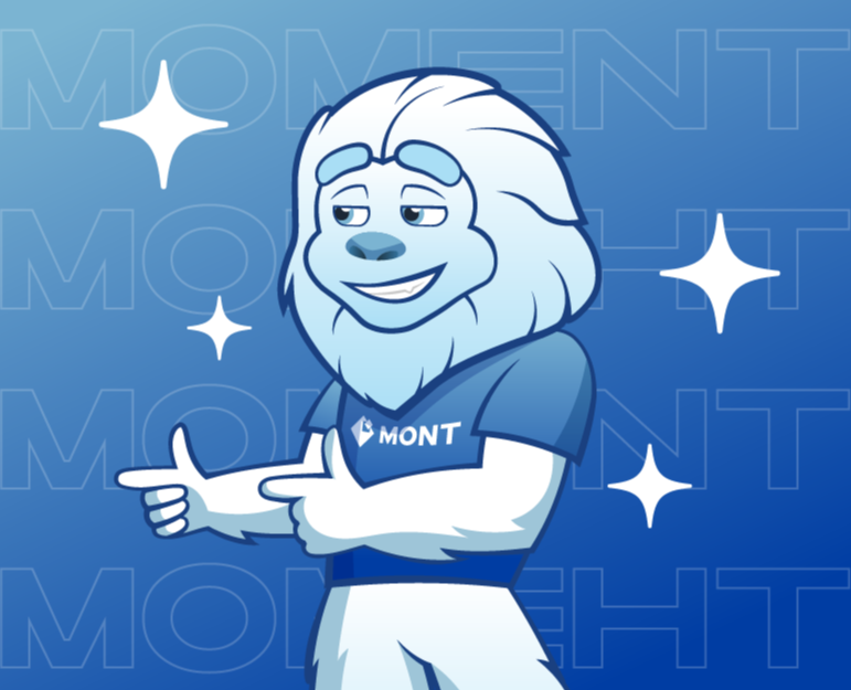 Маскот и стикерпак для MONT на Dprofile