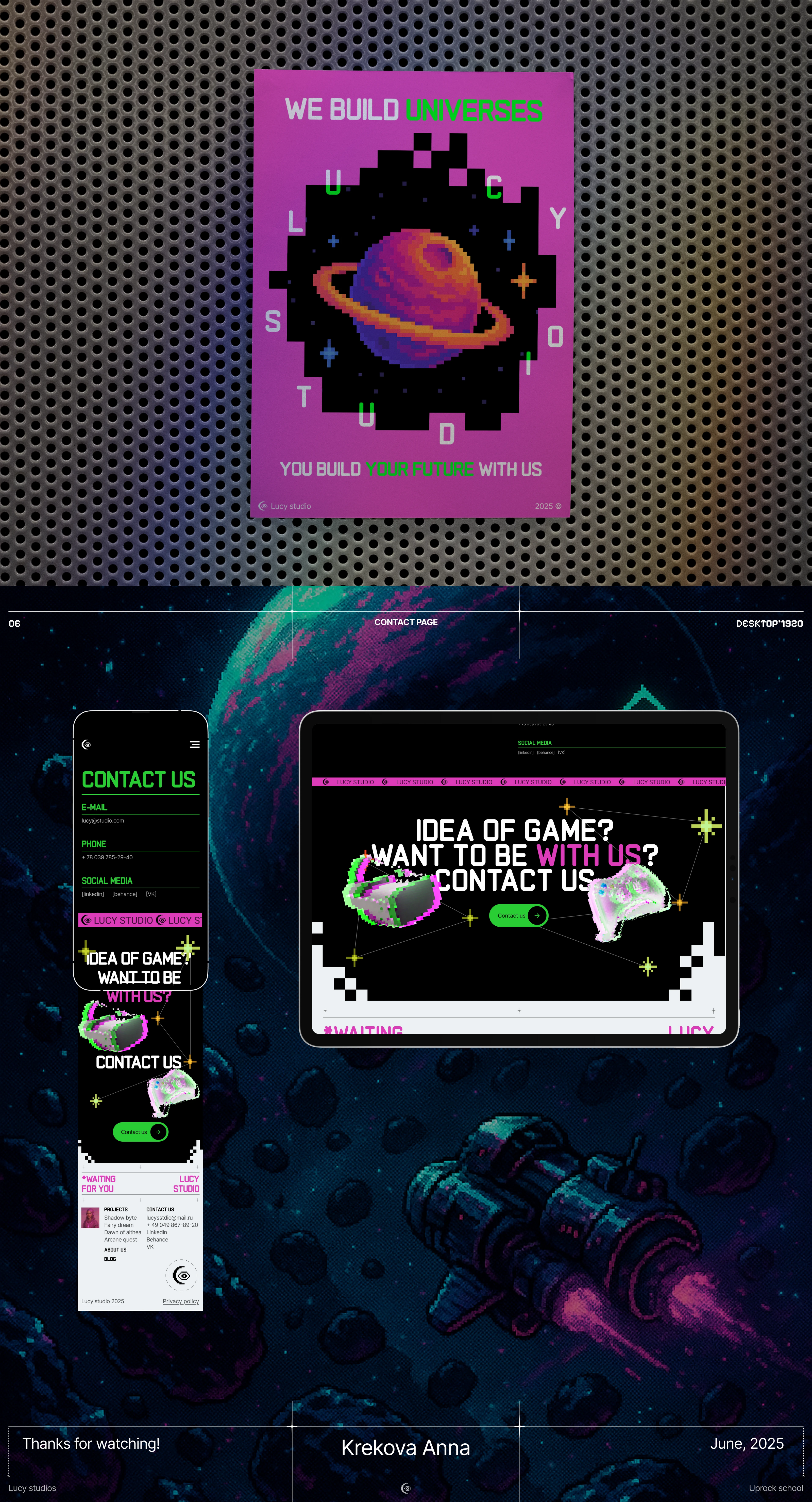 LUCY STUDIO | Corporate website design — Изображение №9 — Интерфейсы, Брендинг на Dprofile