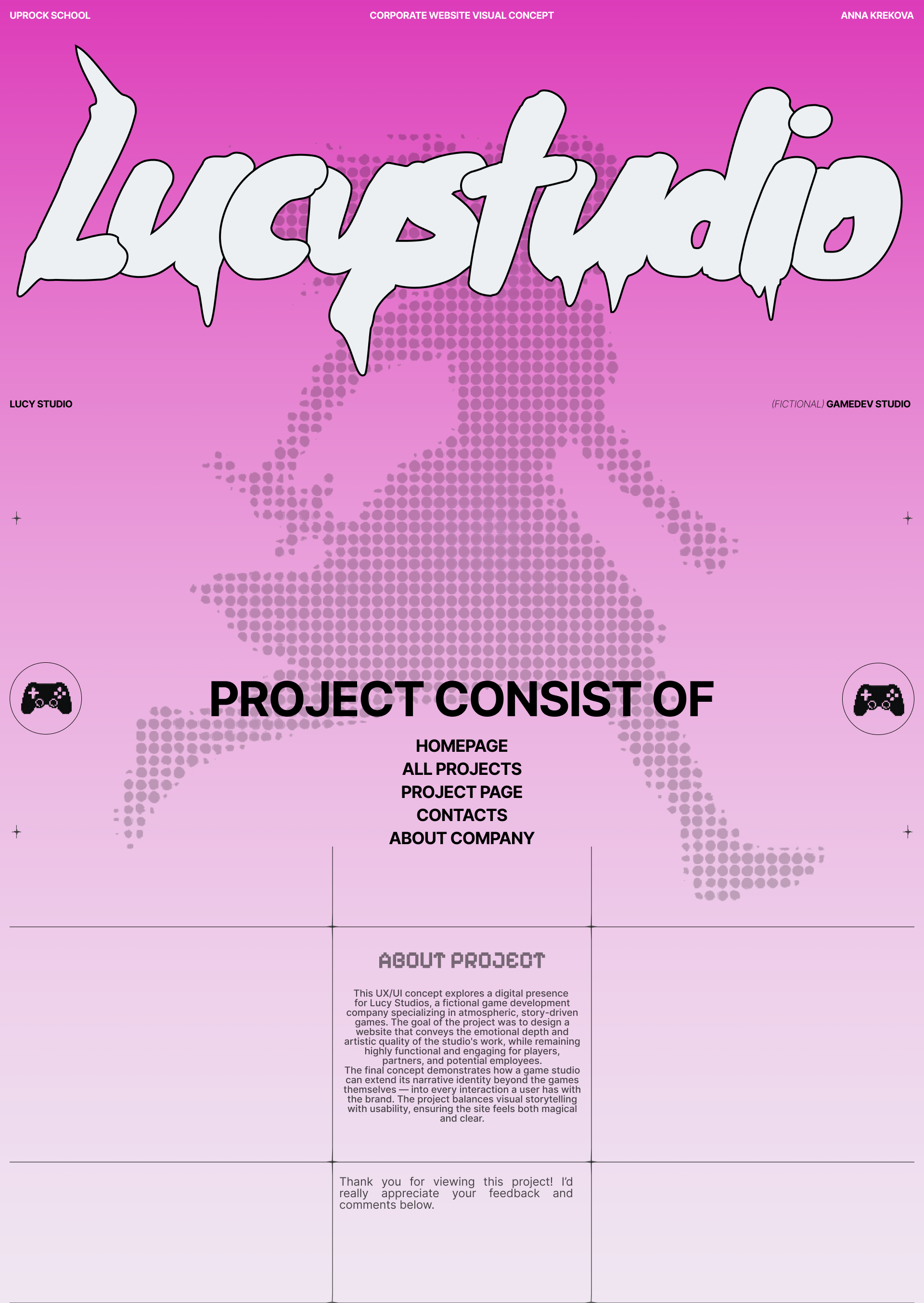 LUCY STUDIO | Corporate website design — Изображение №1 — Интерфейсы, Брендинг на Dprofile