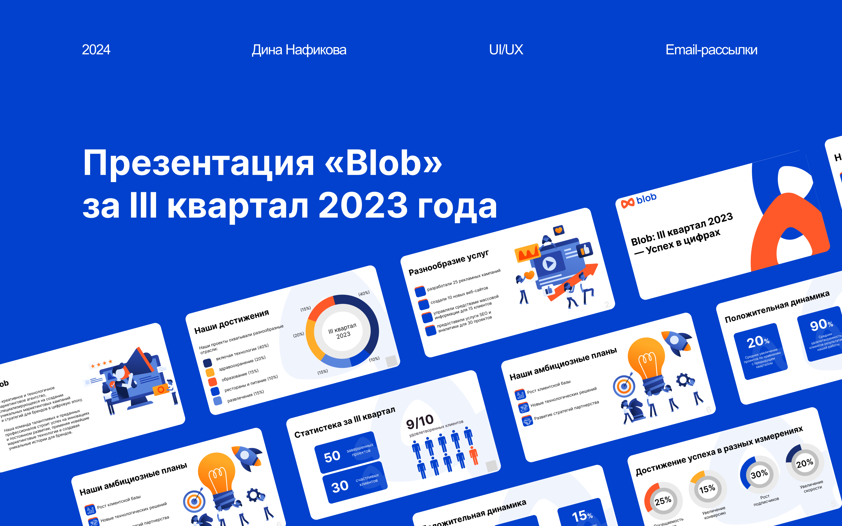 Дизайн презентации для «Blob» — Изображение №1 — Графика, Маркетинг на Dprofile