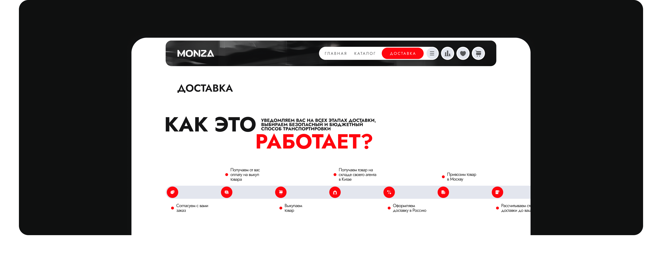 Интернет-магазин | Monza — Изображение №18 — Интерфейсы, Брендинг на Dprofile