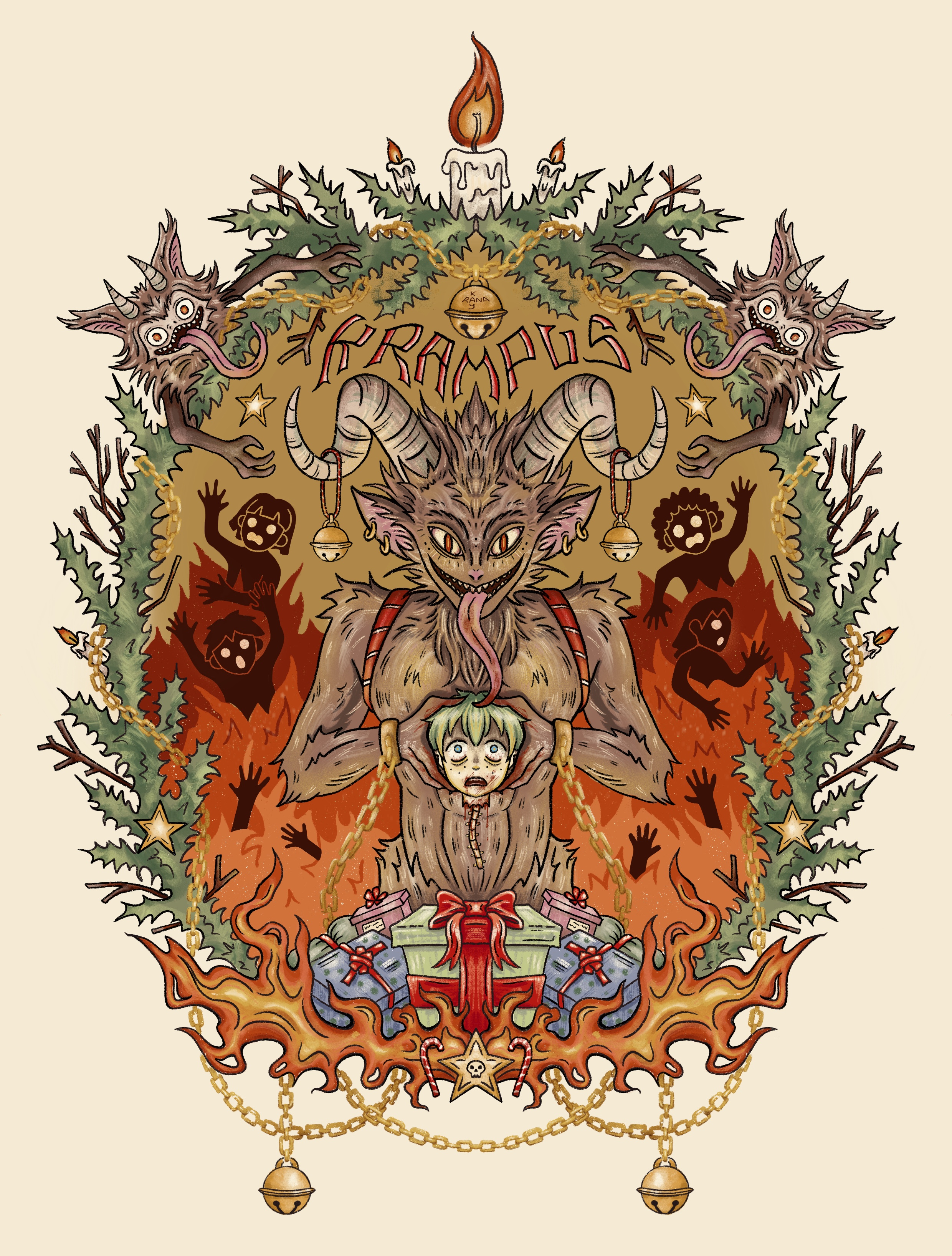 Krampus l Крампус — Изображение №3 — Иллюстрация на Dprofile