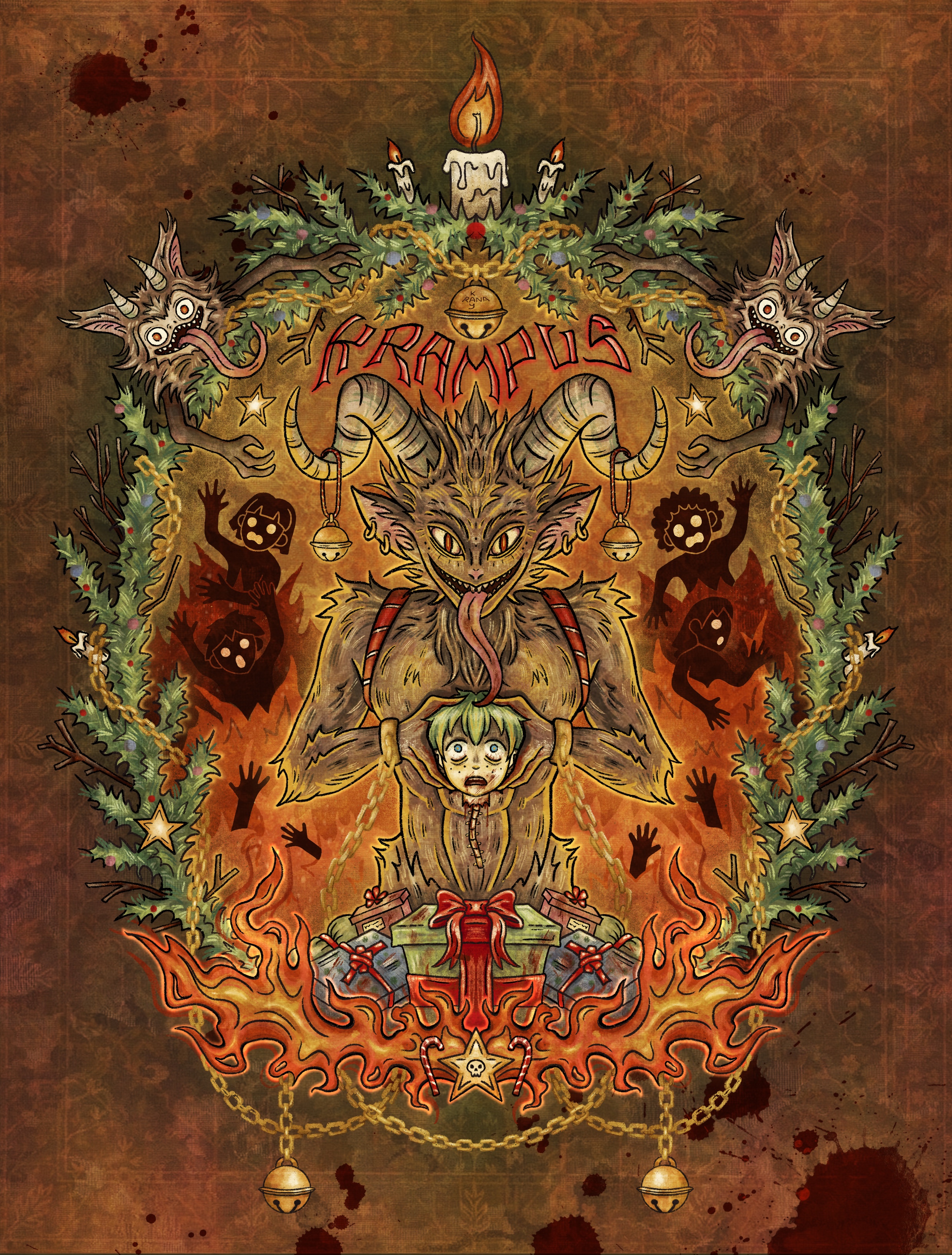 Krampus l Крампус — Изображение №6 — Иллюстрация на Dprofile