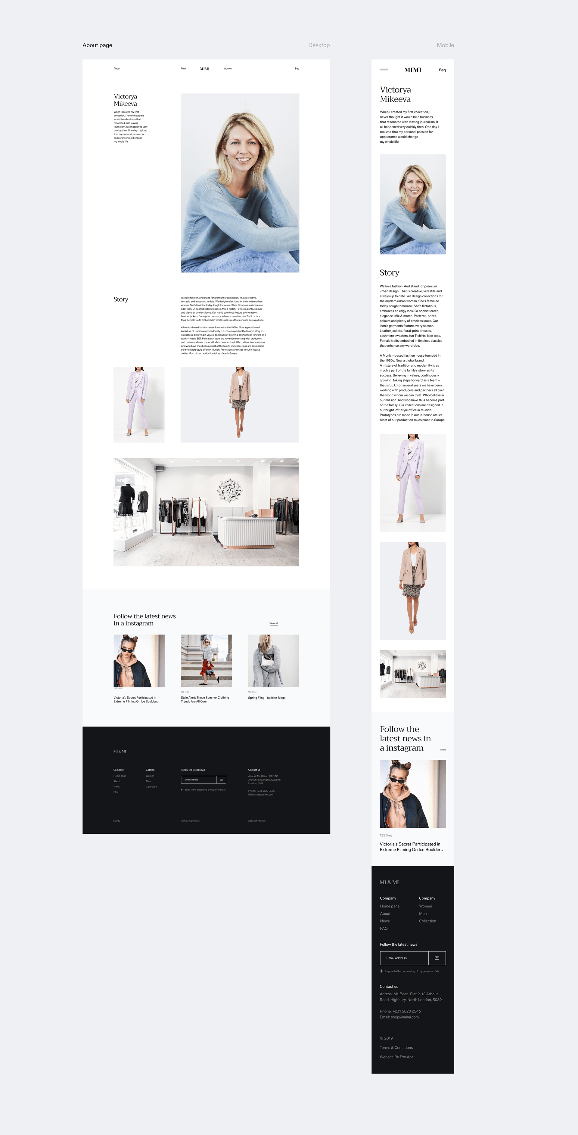 MiMi | Fashion Boutique (CONCEPT) — Изображение №7 — Интерфейсы на Dprofile
