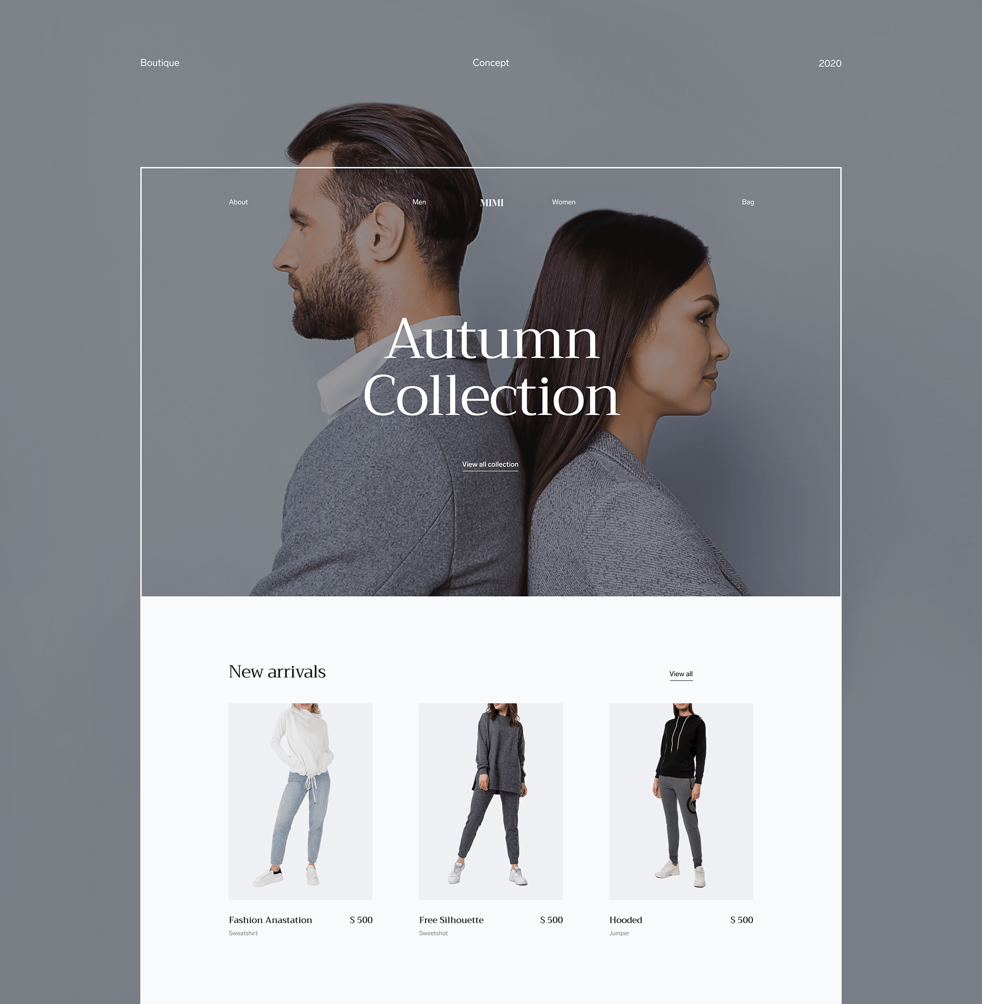 MiMi | Fashion Boutique (CONCEPT) — Изображение №1 — Интерфейсы на Dprofile