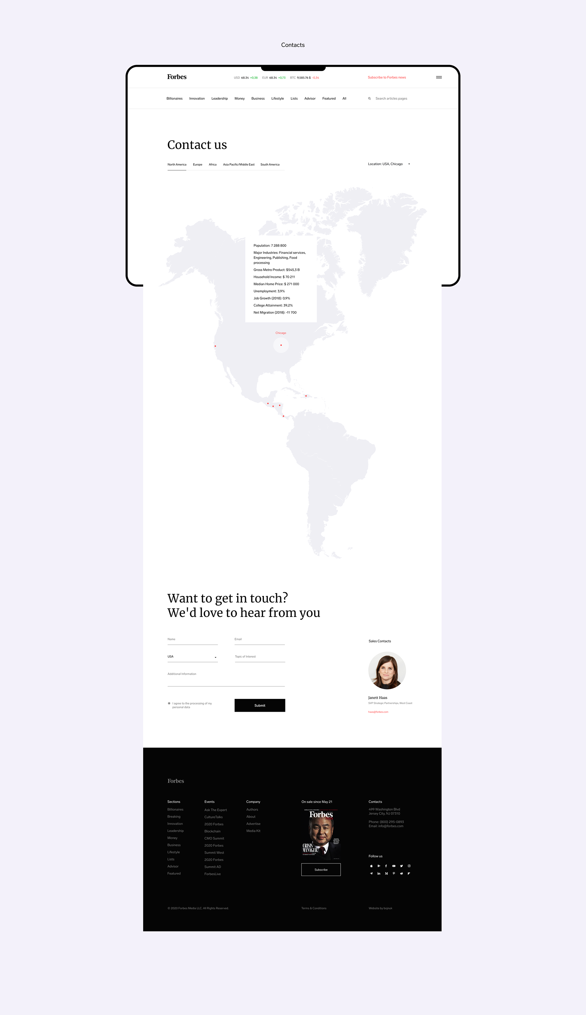 FORBES | News site (CONCEPT) — Изображение №12 — Интерфейсы на Dprofile