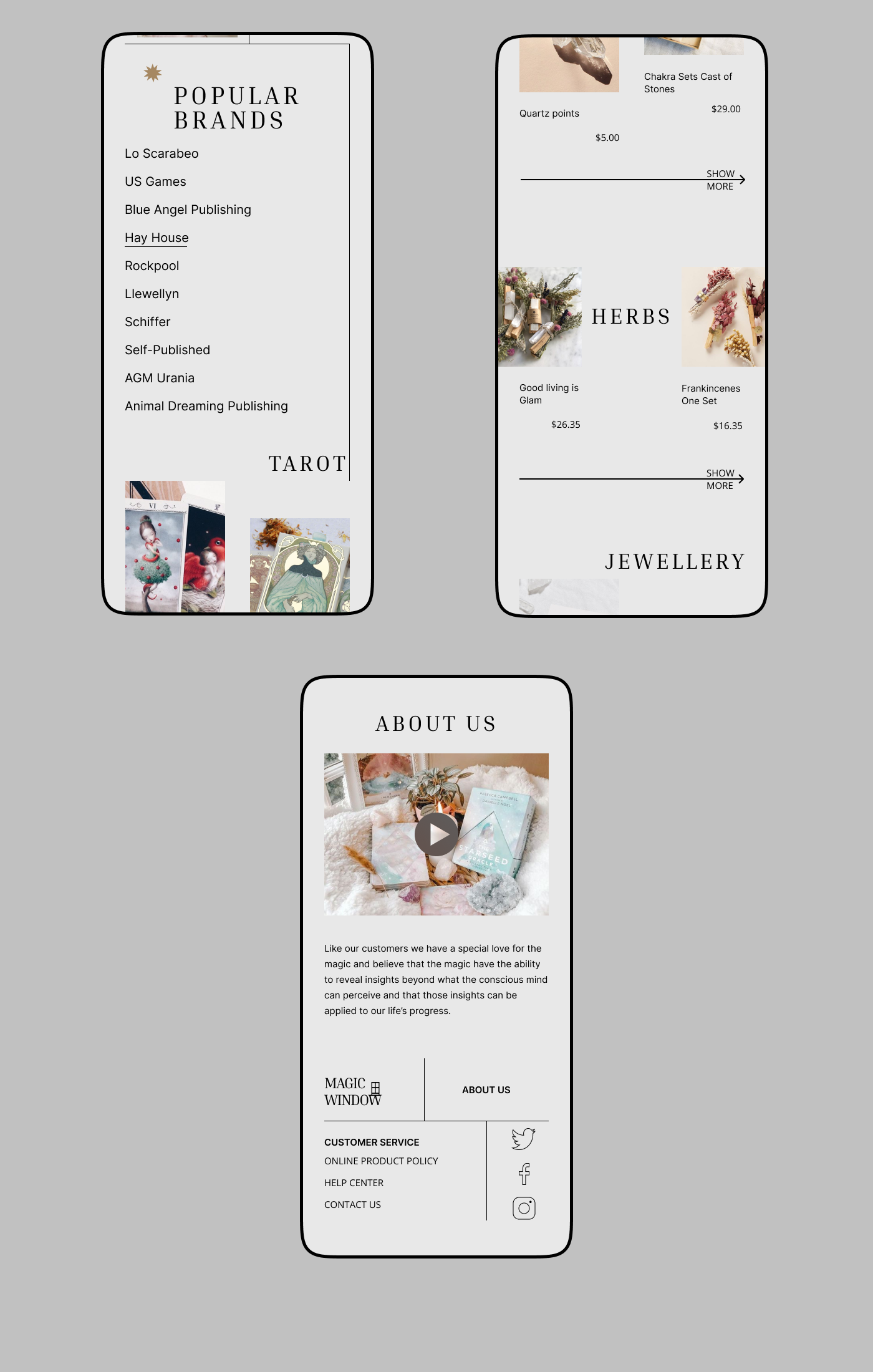 Magic Window Store — Изображение №7 — Интерфейсы на Dprofile