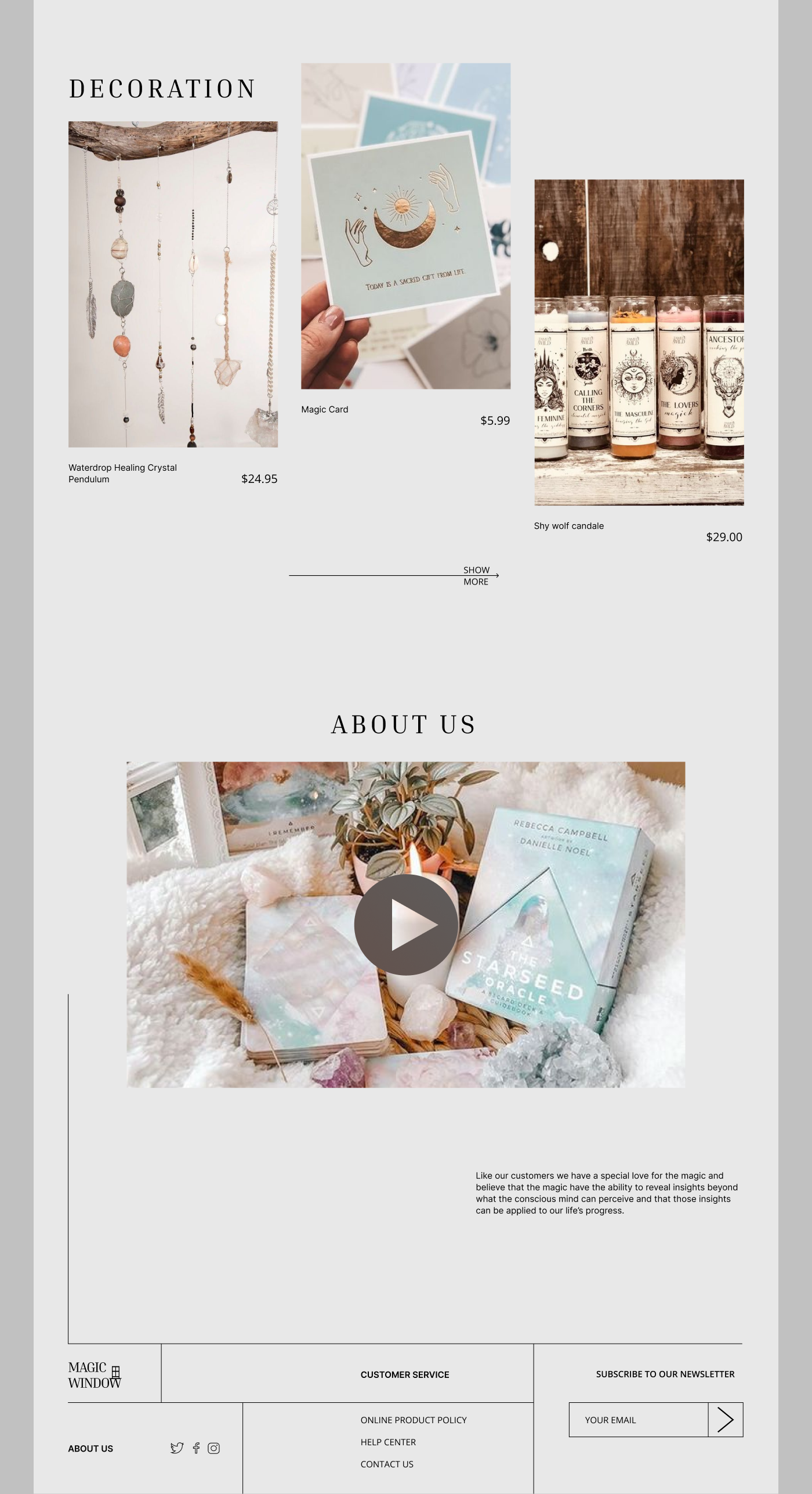 Magic Window Store — Изображение №5 — Интерфейсы на Dprofile