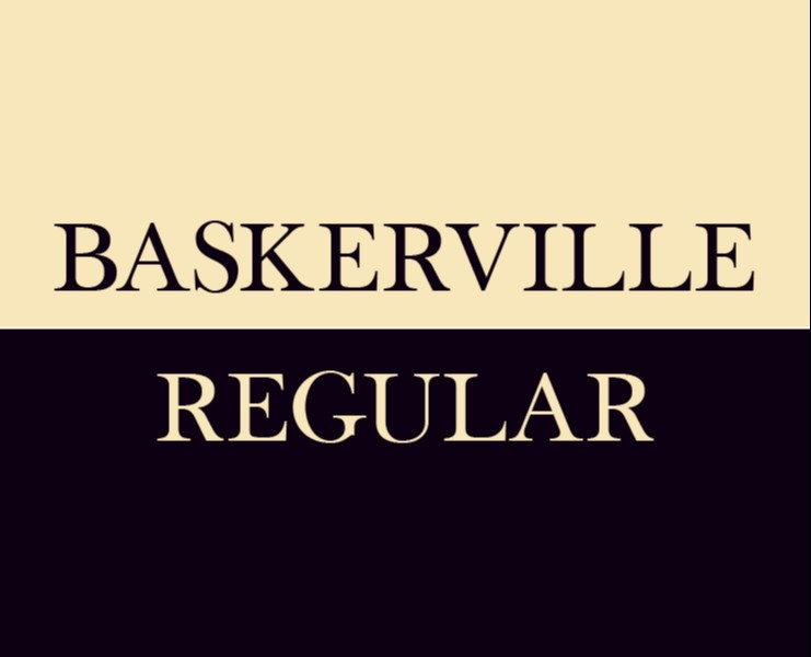 Шрифт Baskerville на Dprofile