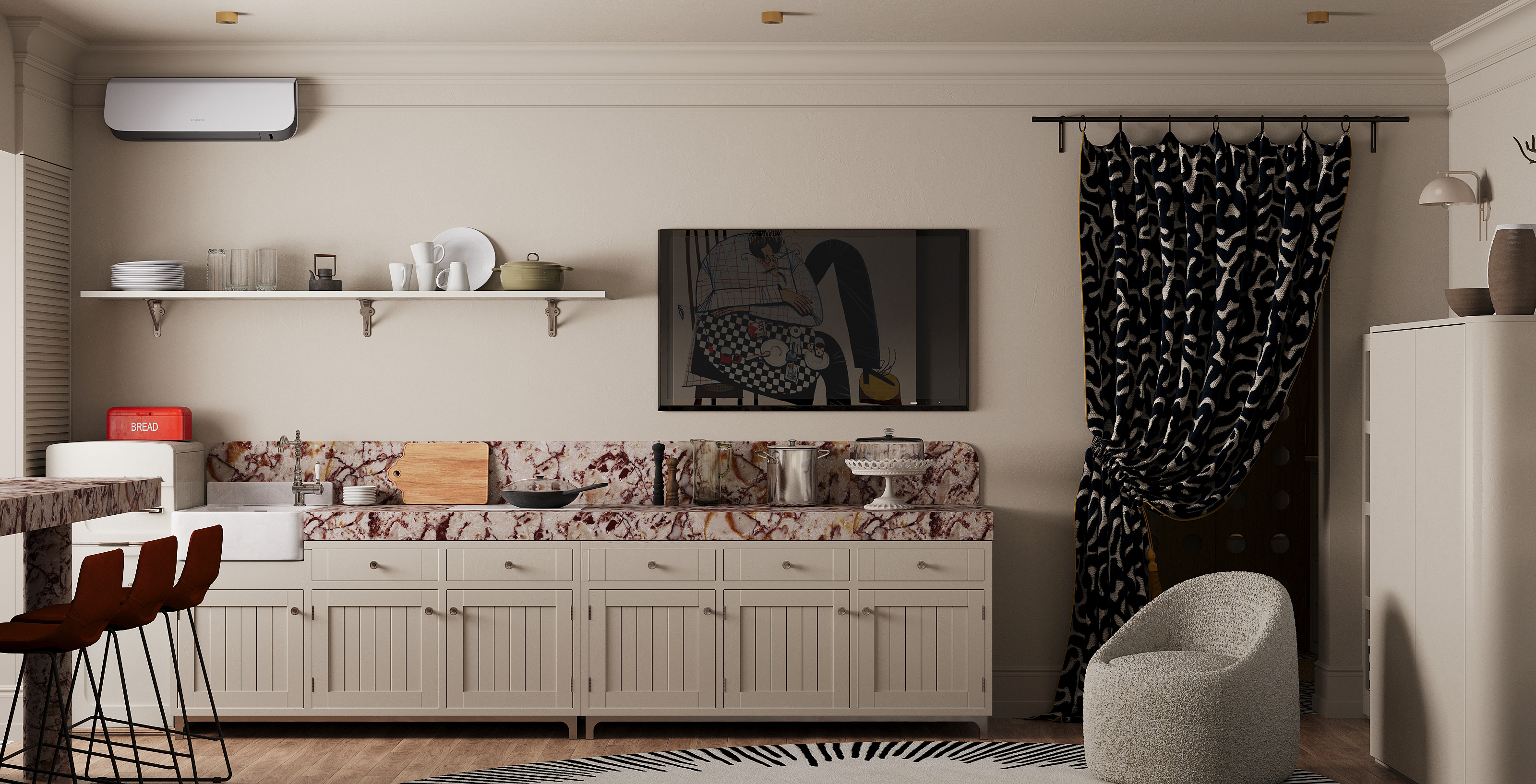 Квартира 38 кв.м. Новороссийск — Изображение №6 — 3D на Dprofile