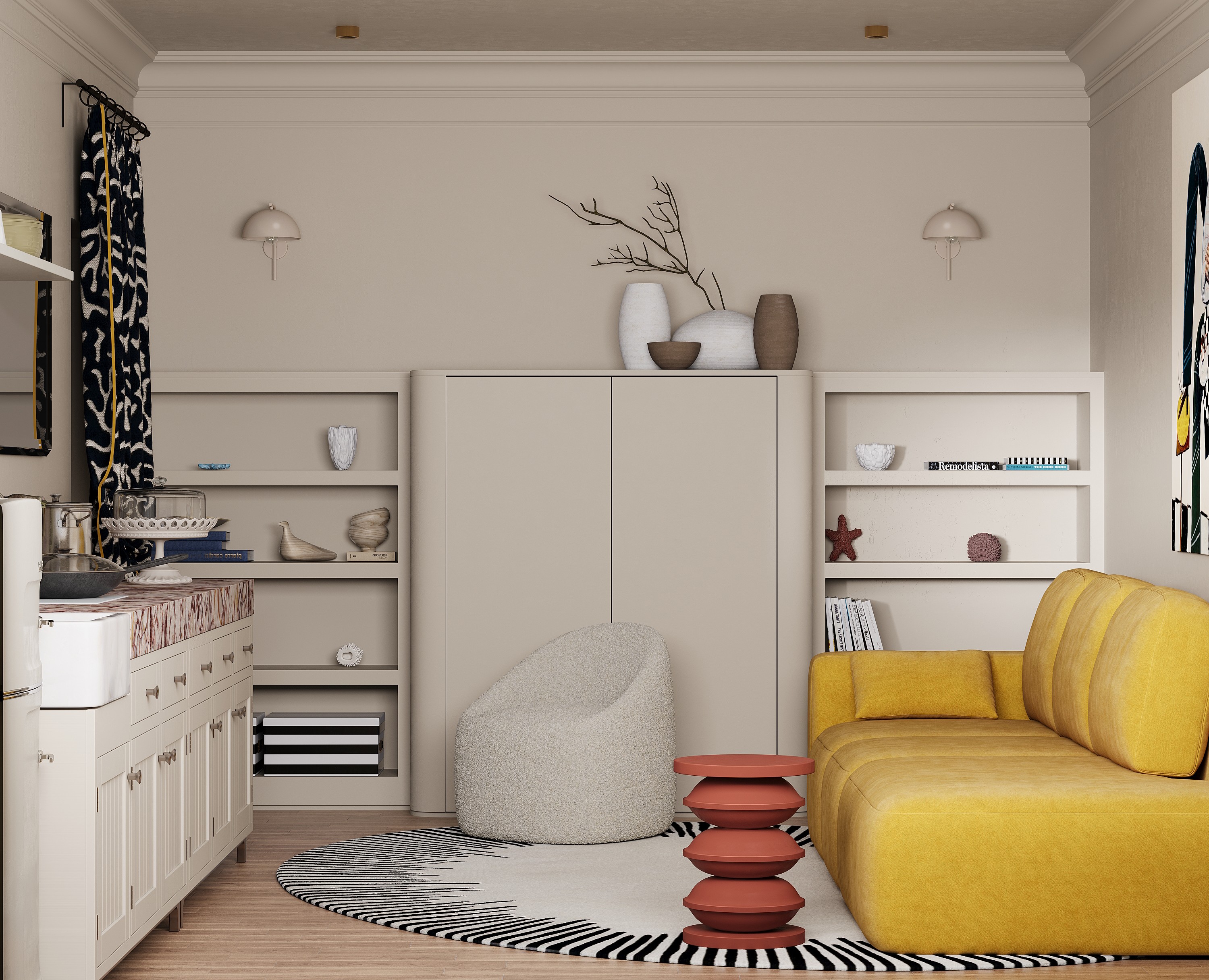 Квартира 38 кв.м. Новороссийск — 3D на Dprofile
