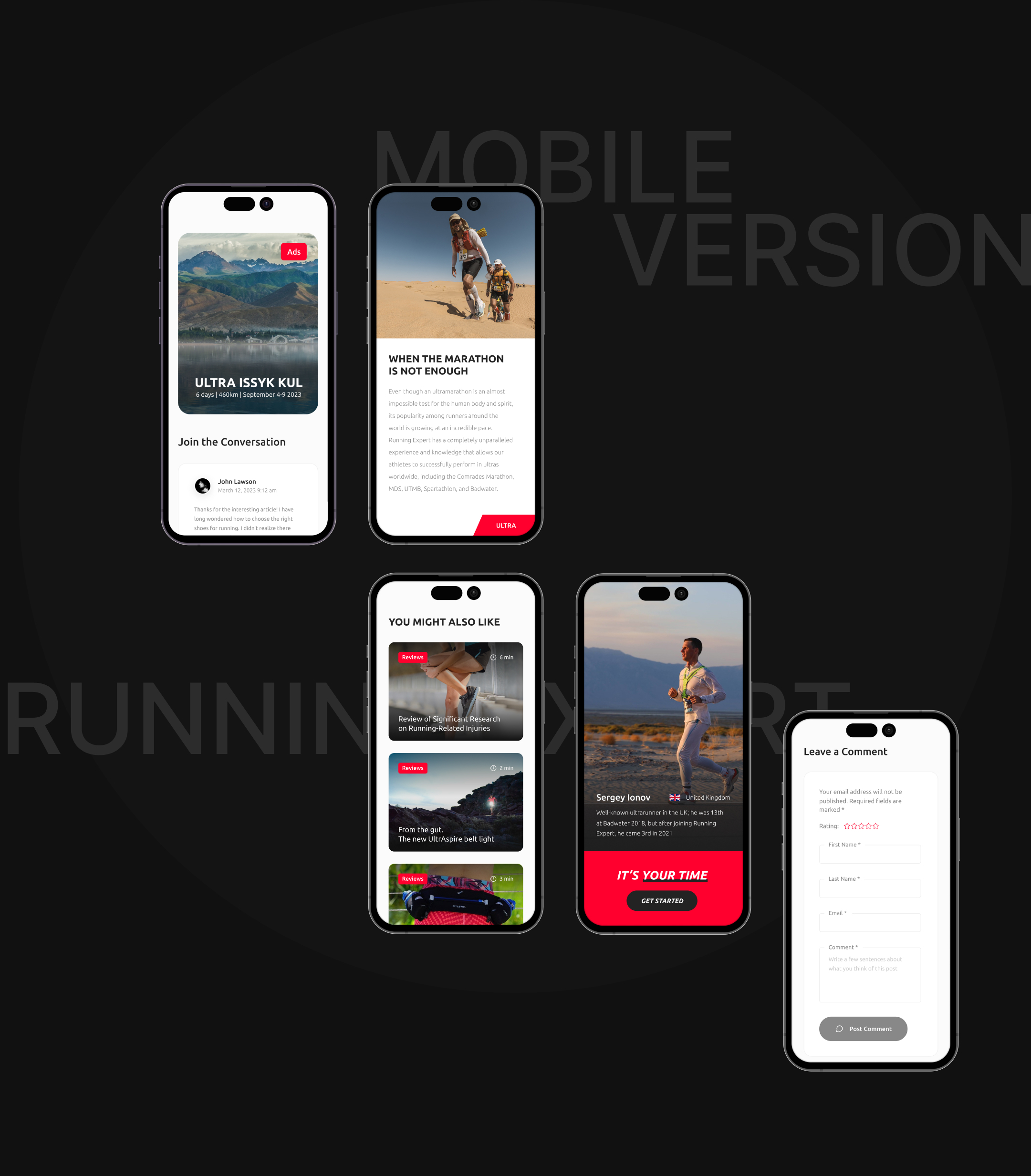 Running Expert | Multi-page website — Изображение №11 — Интерфейсы на Dprofile