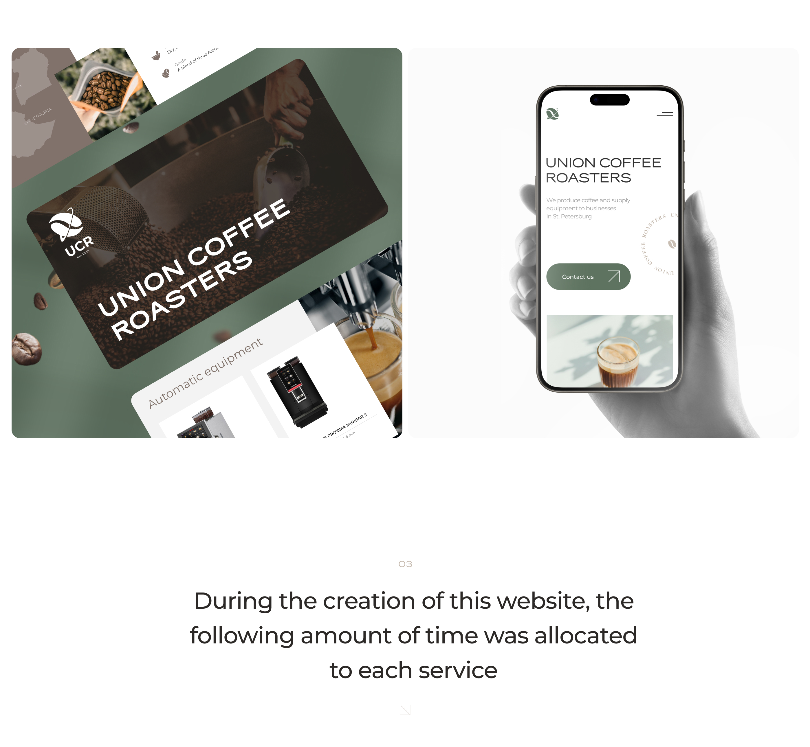 Coffee manufacturing company | Landing page — Изображение №4 — Брендинг, Маркетинг на Dprofile