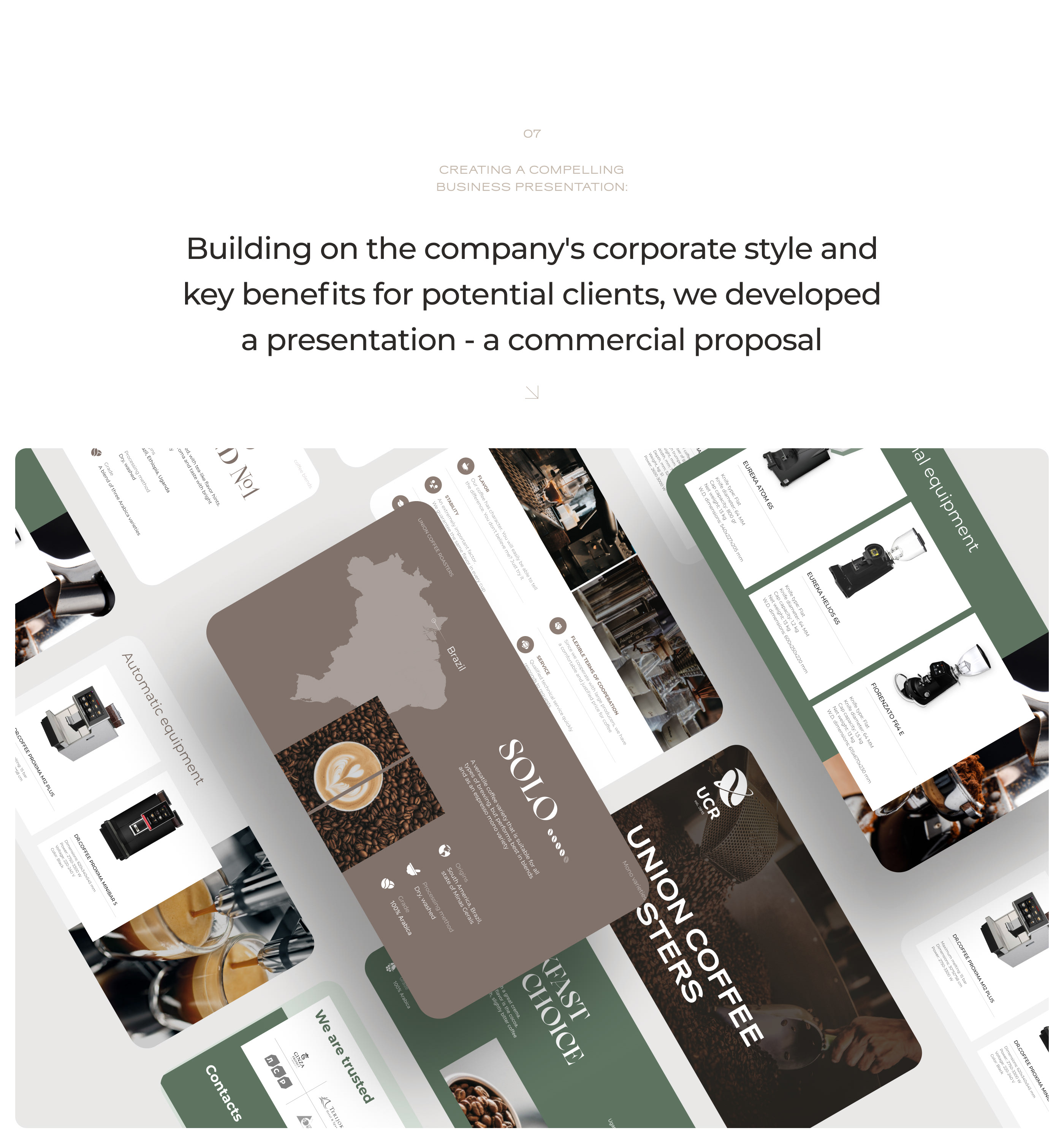Coffee manufacturing company | Landing page — Изображение №13 — Брендинг, Маркетинг на Dprofile